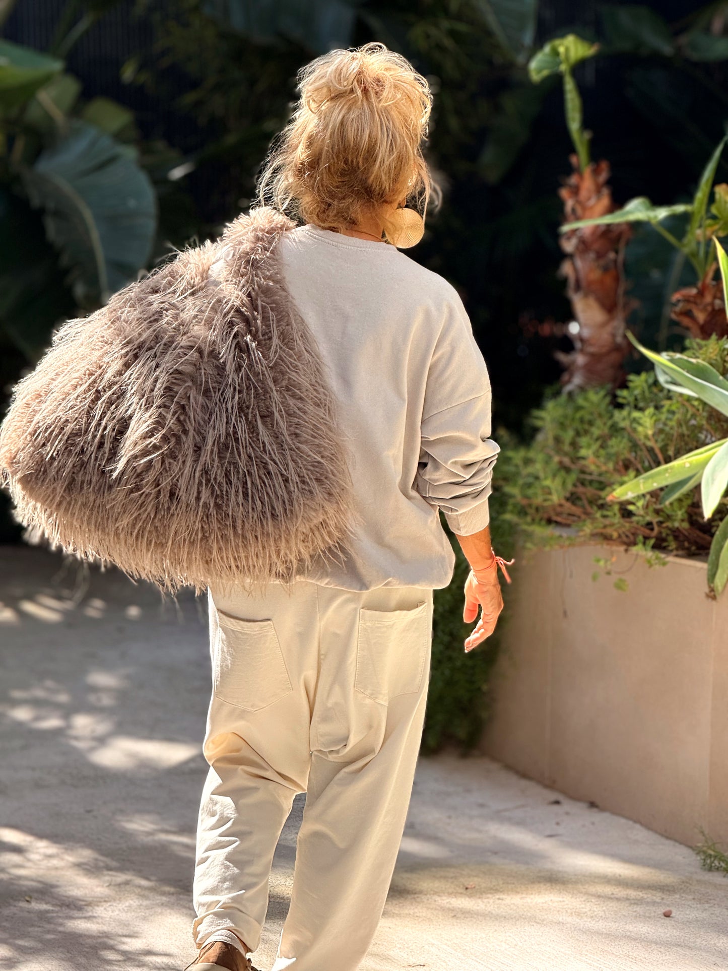 SUDADERA LOS ANGELES BEIGE