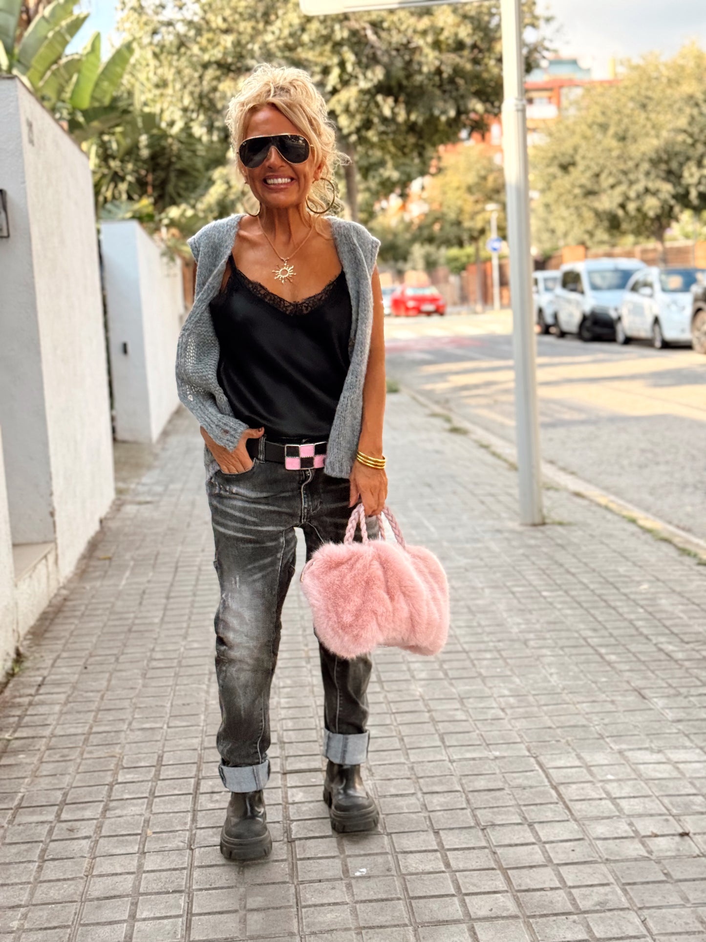 CHALECO DE PUNTO BENEDICTA MULTICOLOR