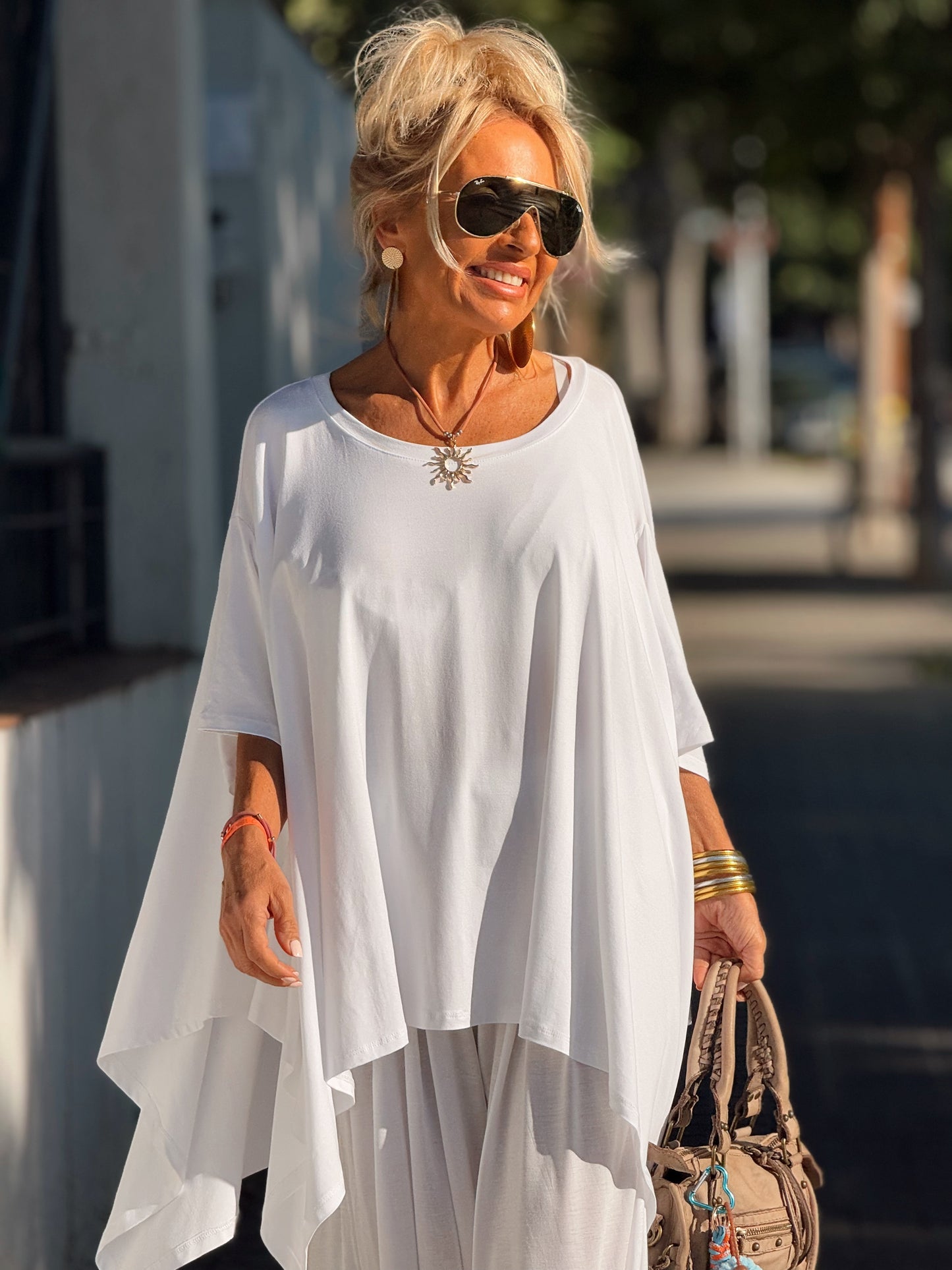 CONJUNTO OVERSIZE PANTALÓN-TÚNICA JADE BLANCO