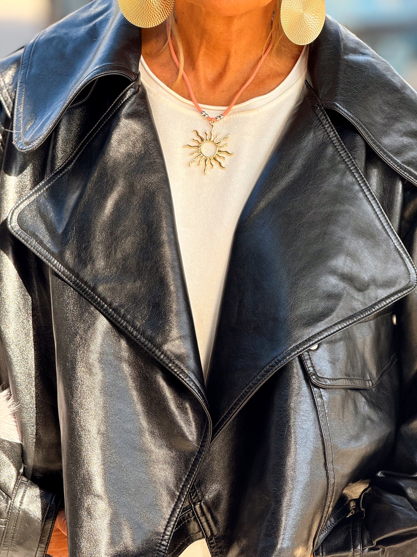 CAZADORA POLIPIEL NEGRO