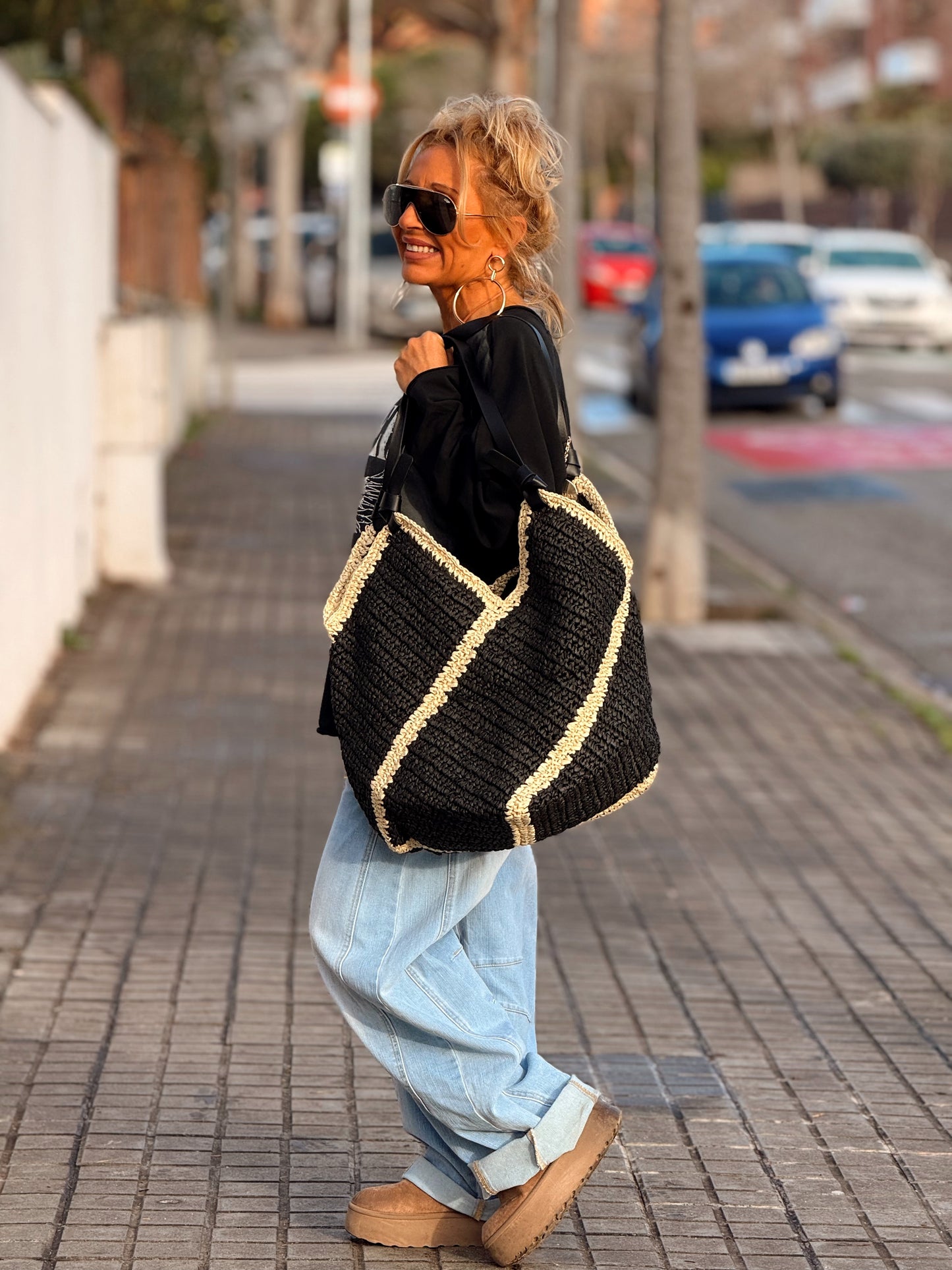 BOLSO RAFIA MULTICOLOR