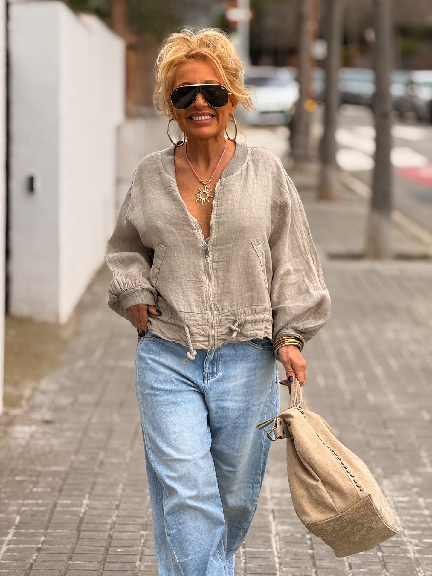 BOMBER LINO CAMILLE MULTICOLOR