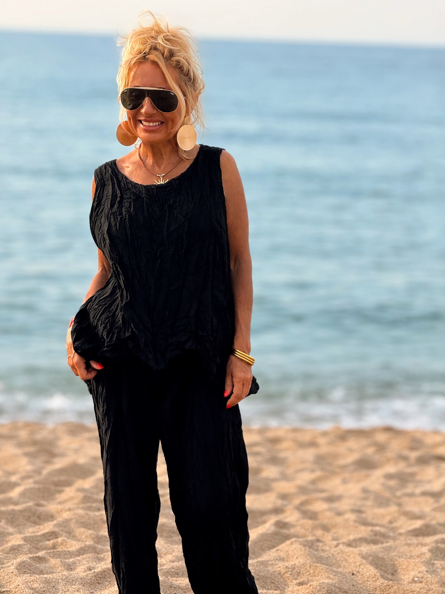 CONJUNTO ARRUGADO MULTICOLOR