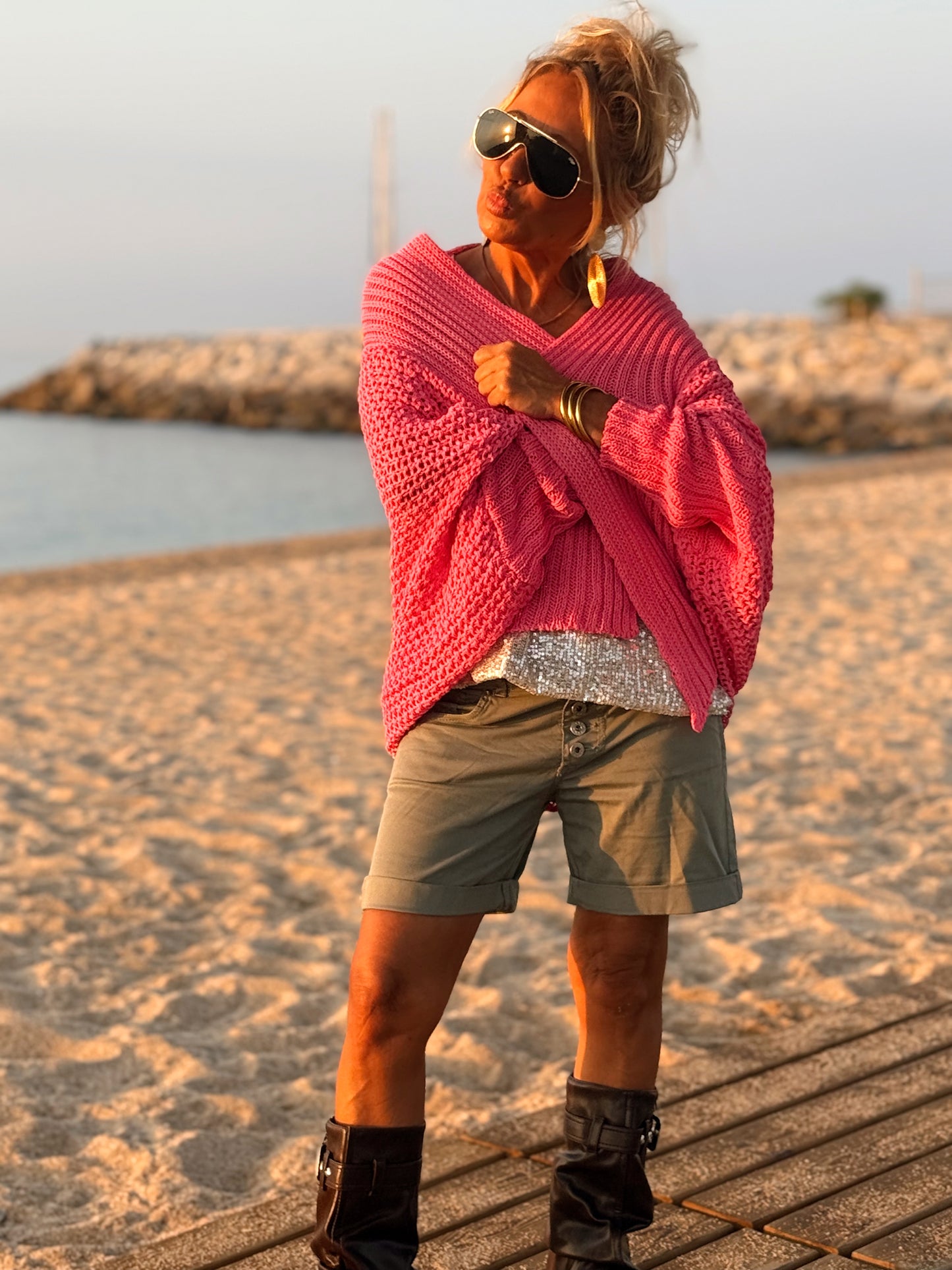 CHAQUETA AGUJERO SABINE MULTICOLOR