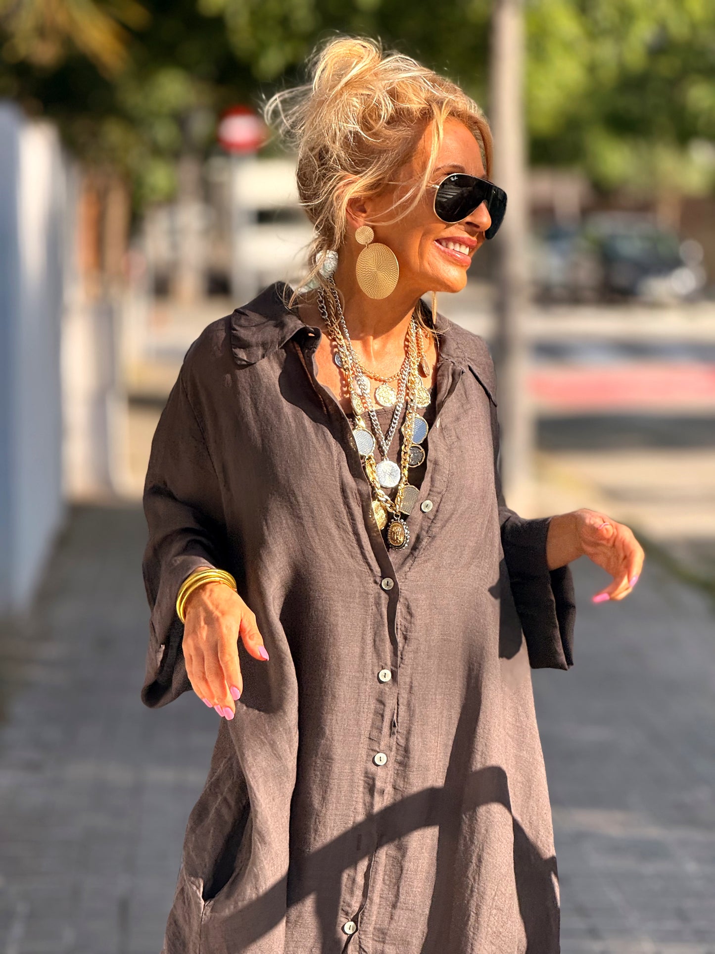 VESTIDO-CAMISA DOBLE ZAIRA MULTICOLOR