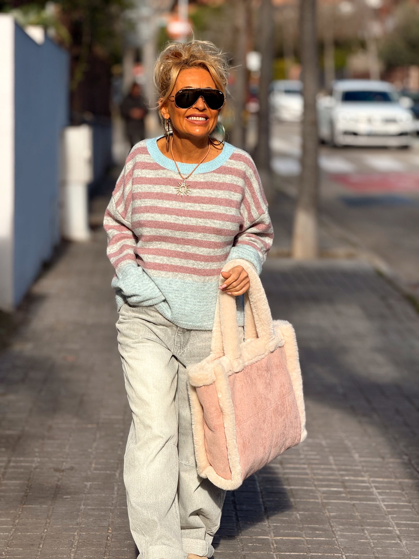 JERSEY DE PUNTO RAYAS LOLA MULTICOLOR