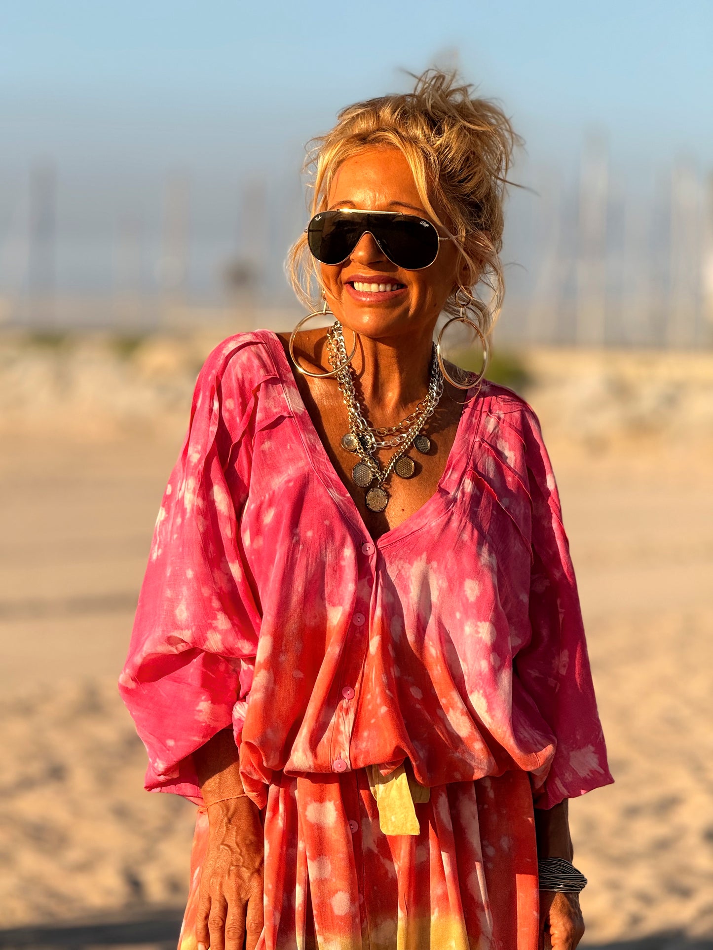 VESTIDO KAFTAN SUPER OVERSIZE MULTICOLOR