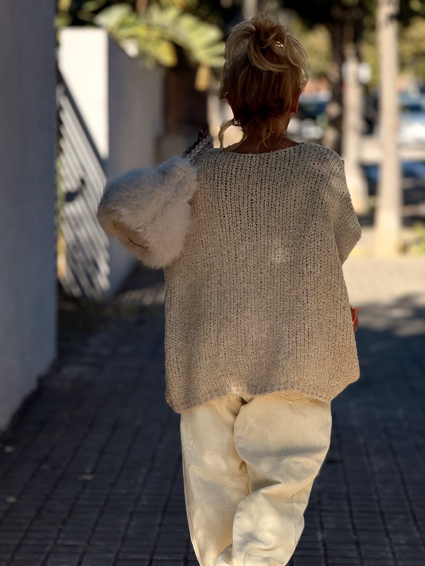 CHALECO DE PUNTO OVERSIZE AMALIA MULTICOLOR