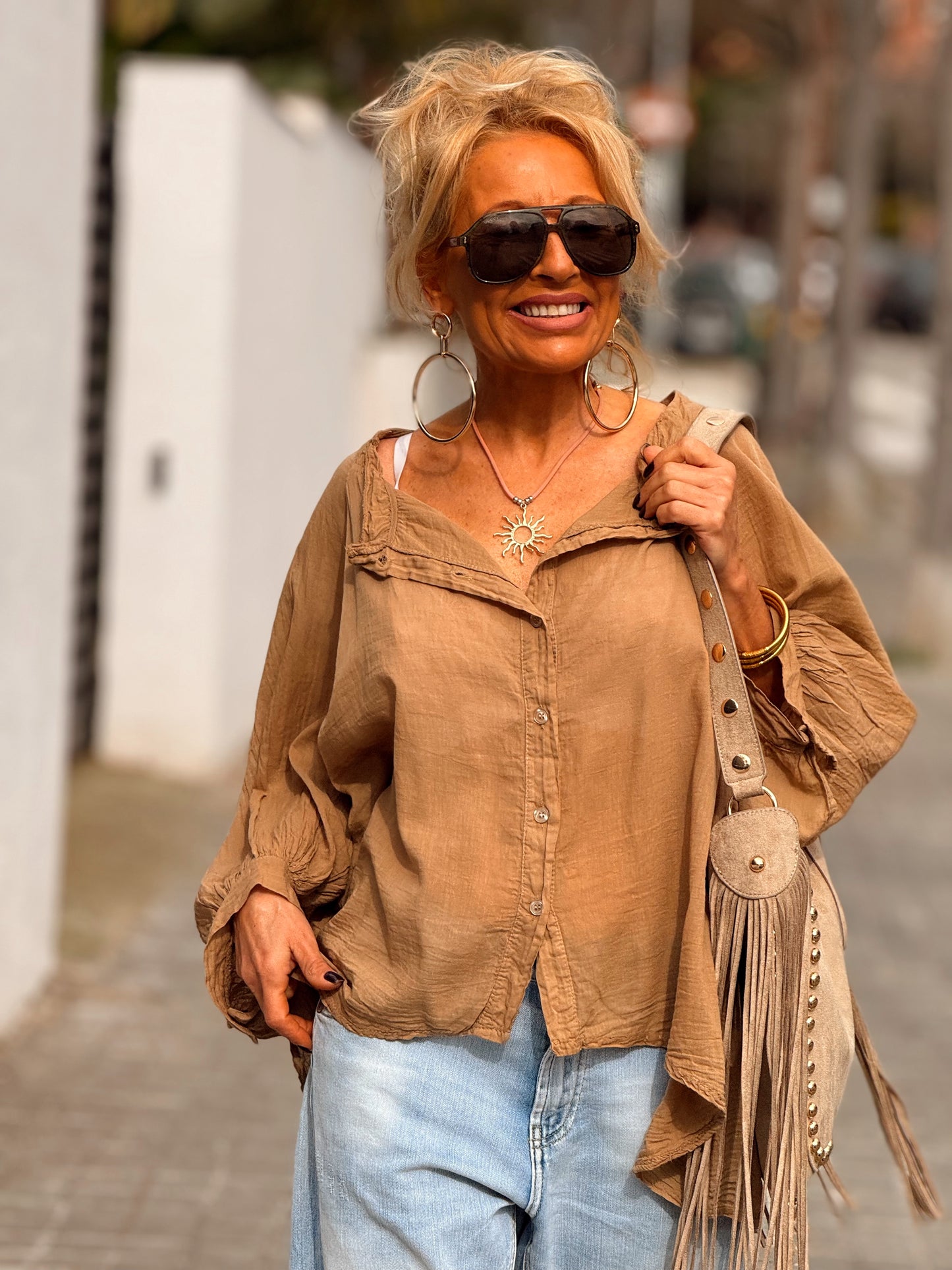 BLUSA OVERSIZE NINA MULTICOLOR