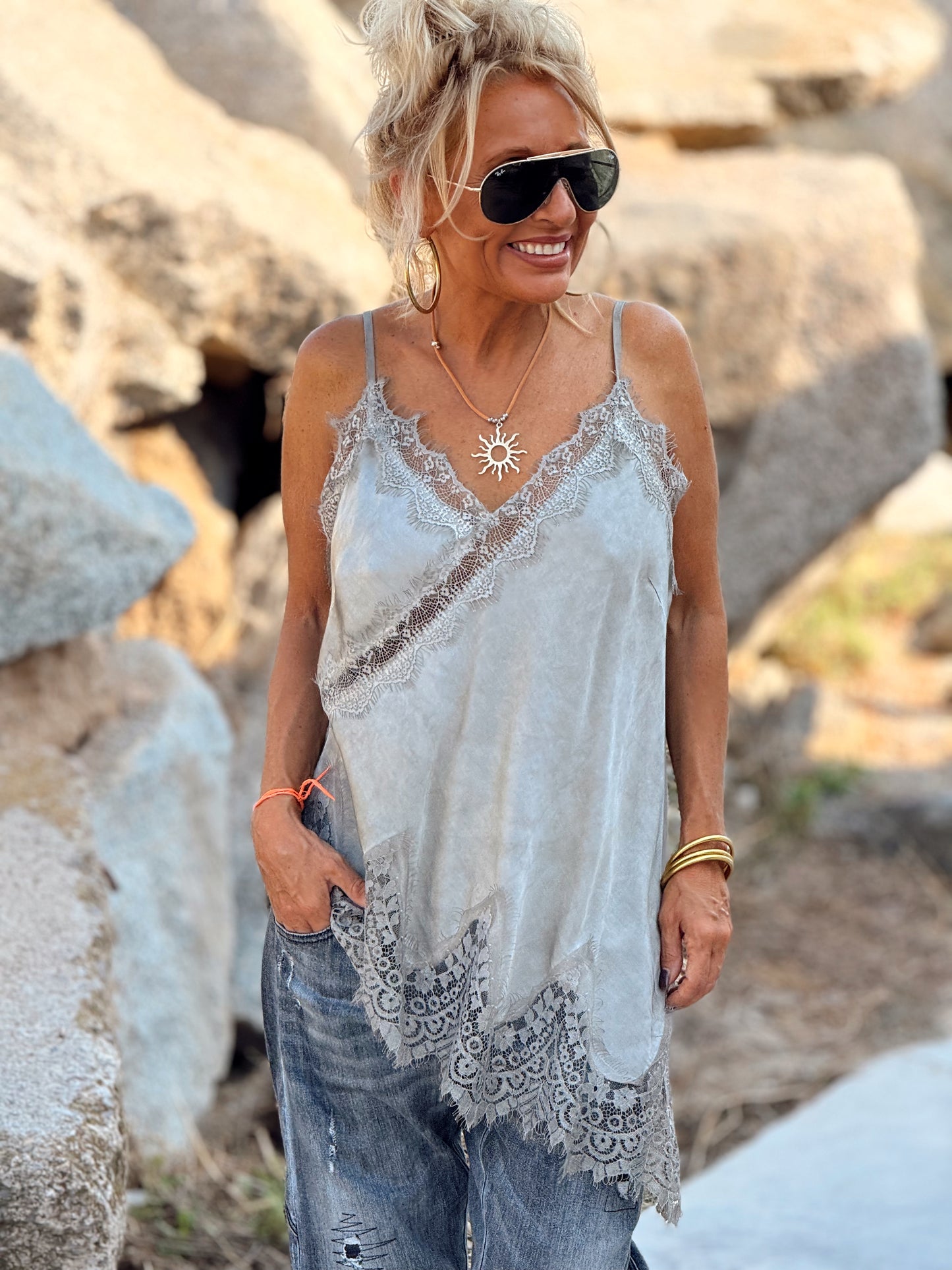 TOP LENCERO ASIMÉTRICO MULTICOLOR