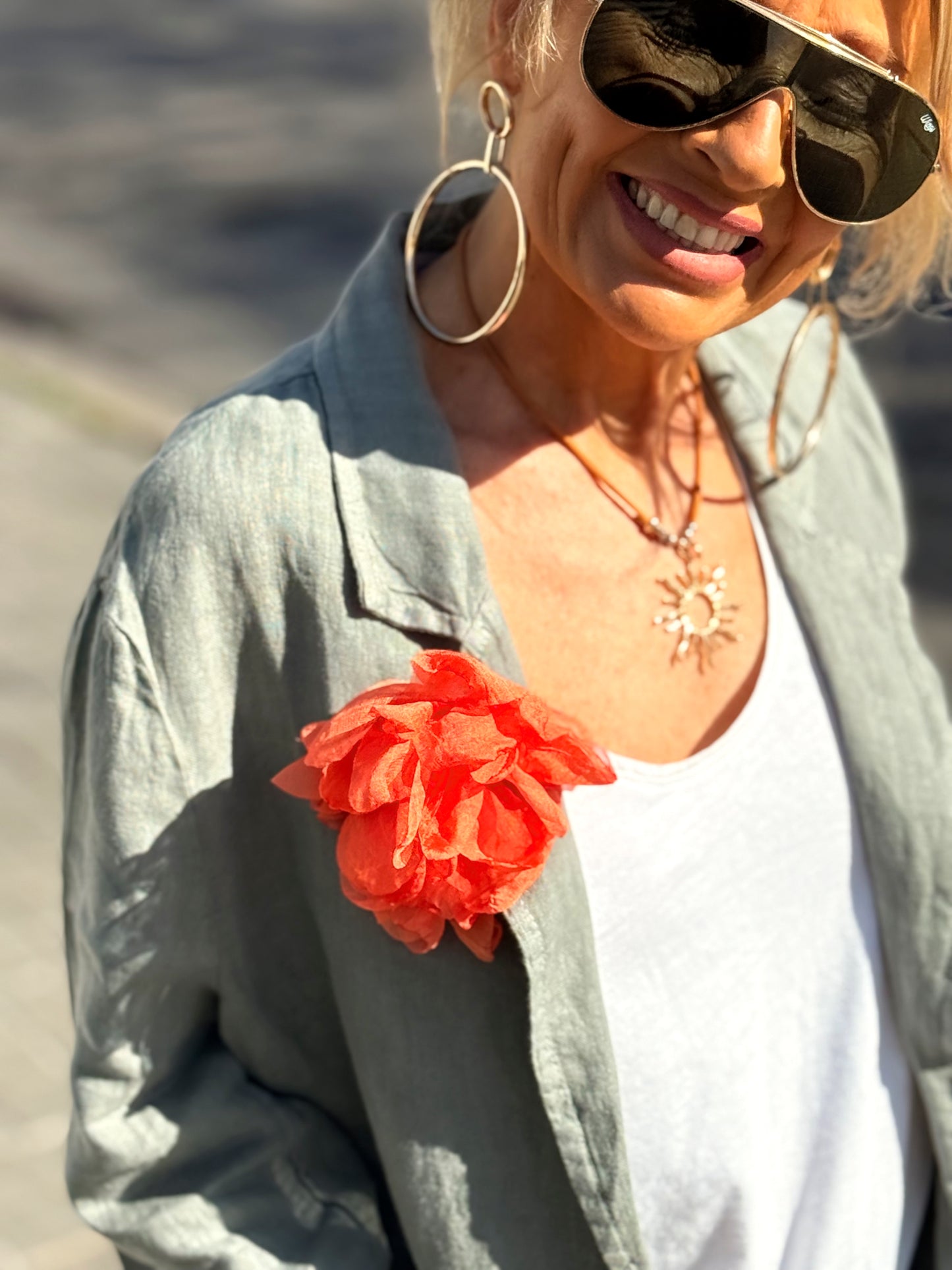BROCHE FLORES AGATA  MULTICOLOR