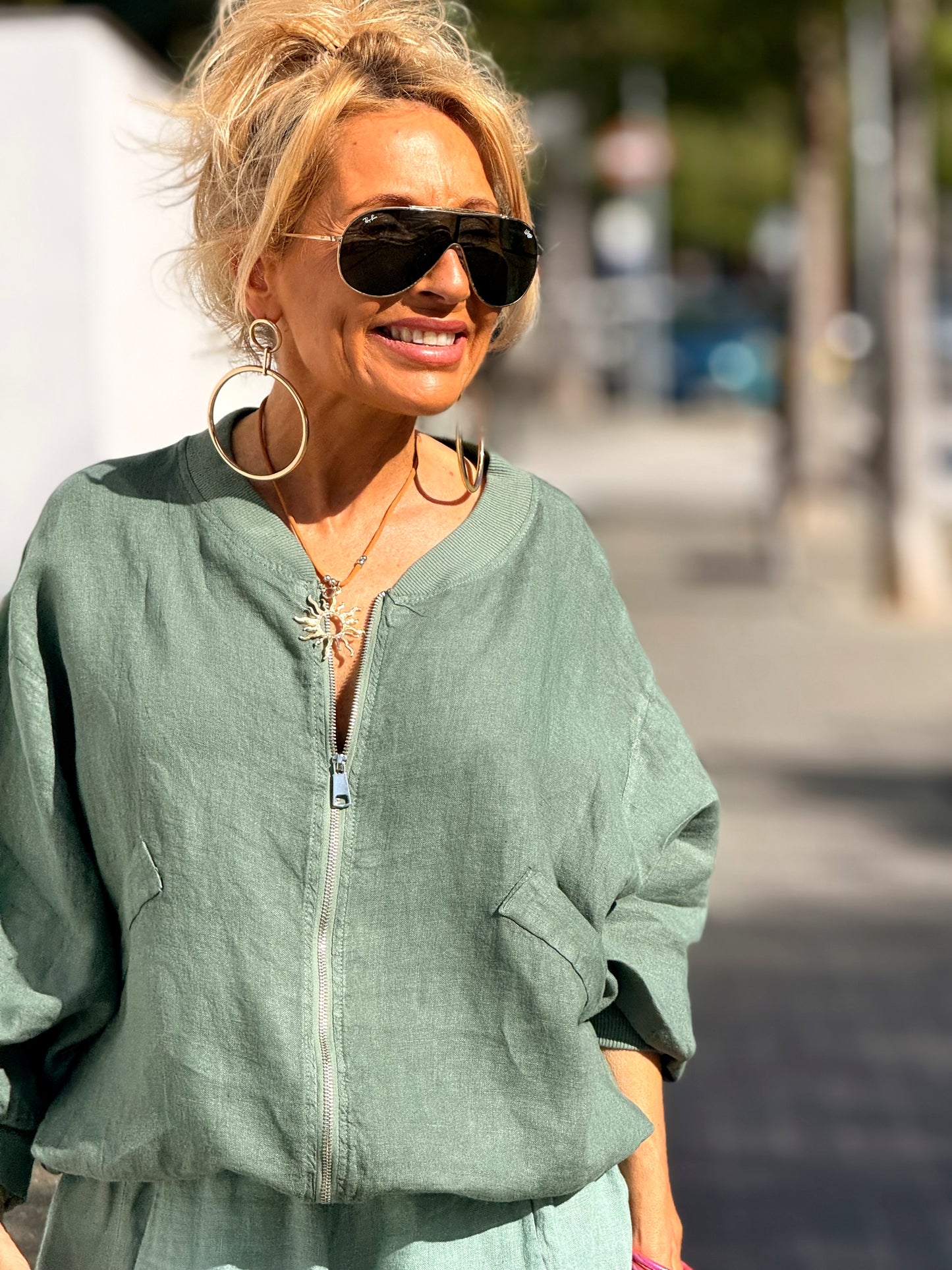 BOMBER LINO CAMILLE MULTICOLOR