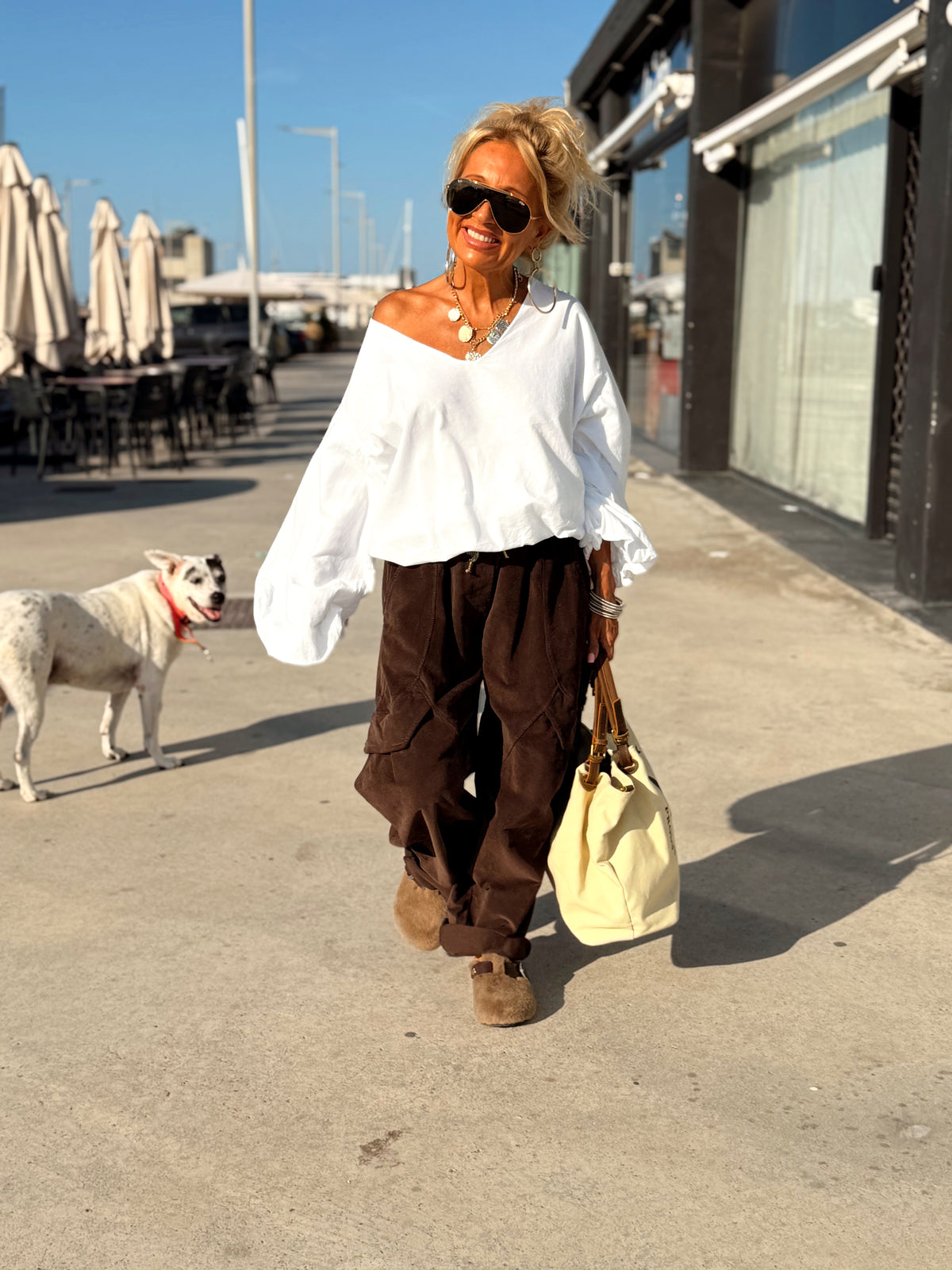 PANTALON PANA CON BOLSILLO SALLY MULTICOLOR