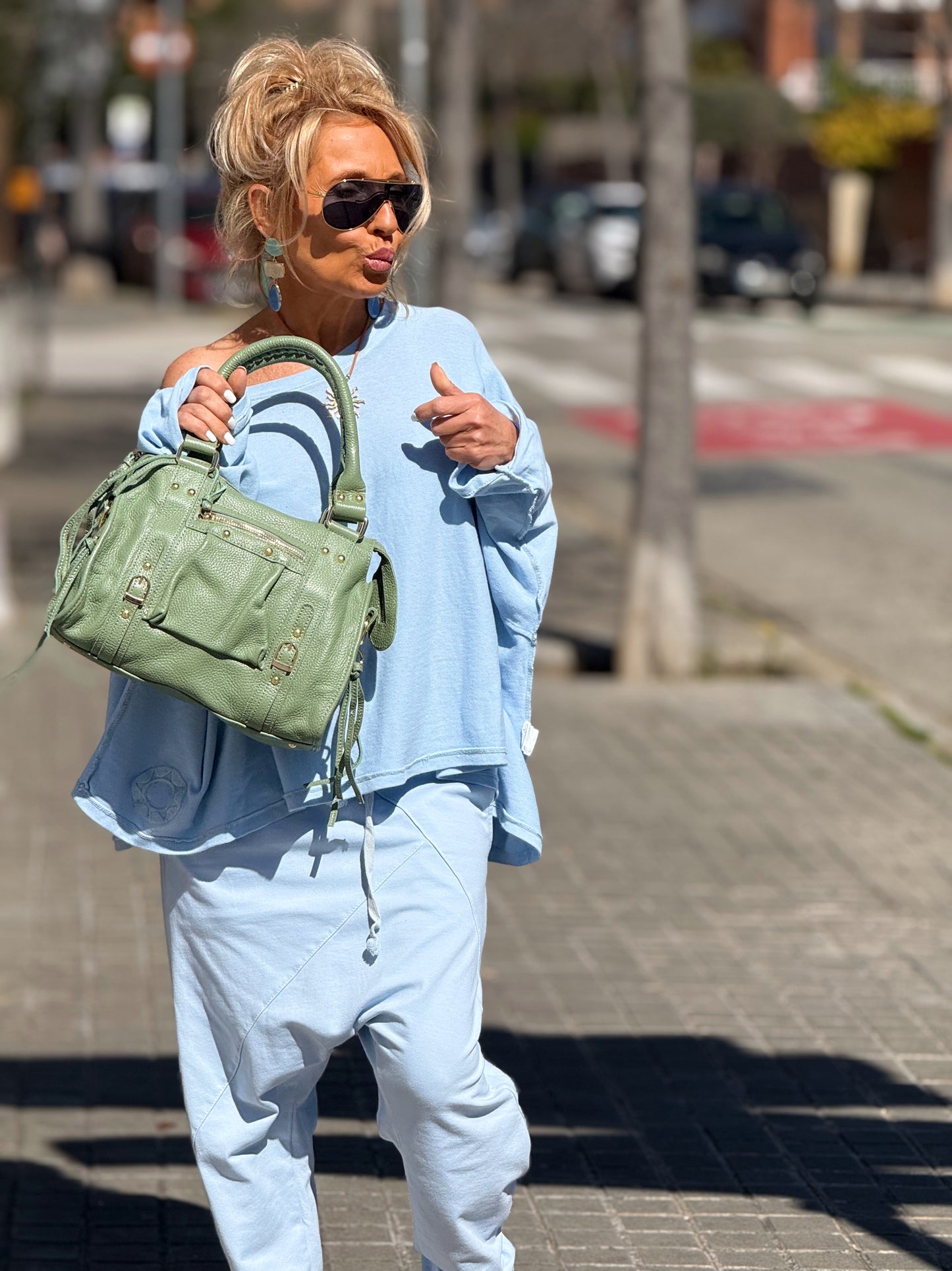 BOLSO POLIPIEL IBIZA ALMENDRA