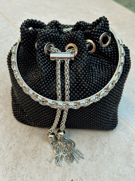 BOLSO LENTEJUELAS SYDNEY NEGRO