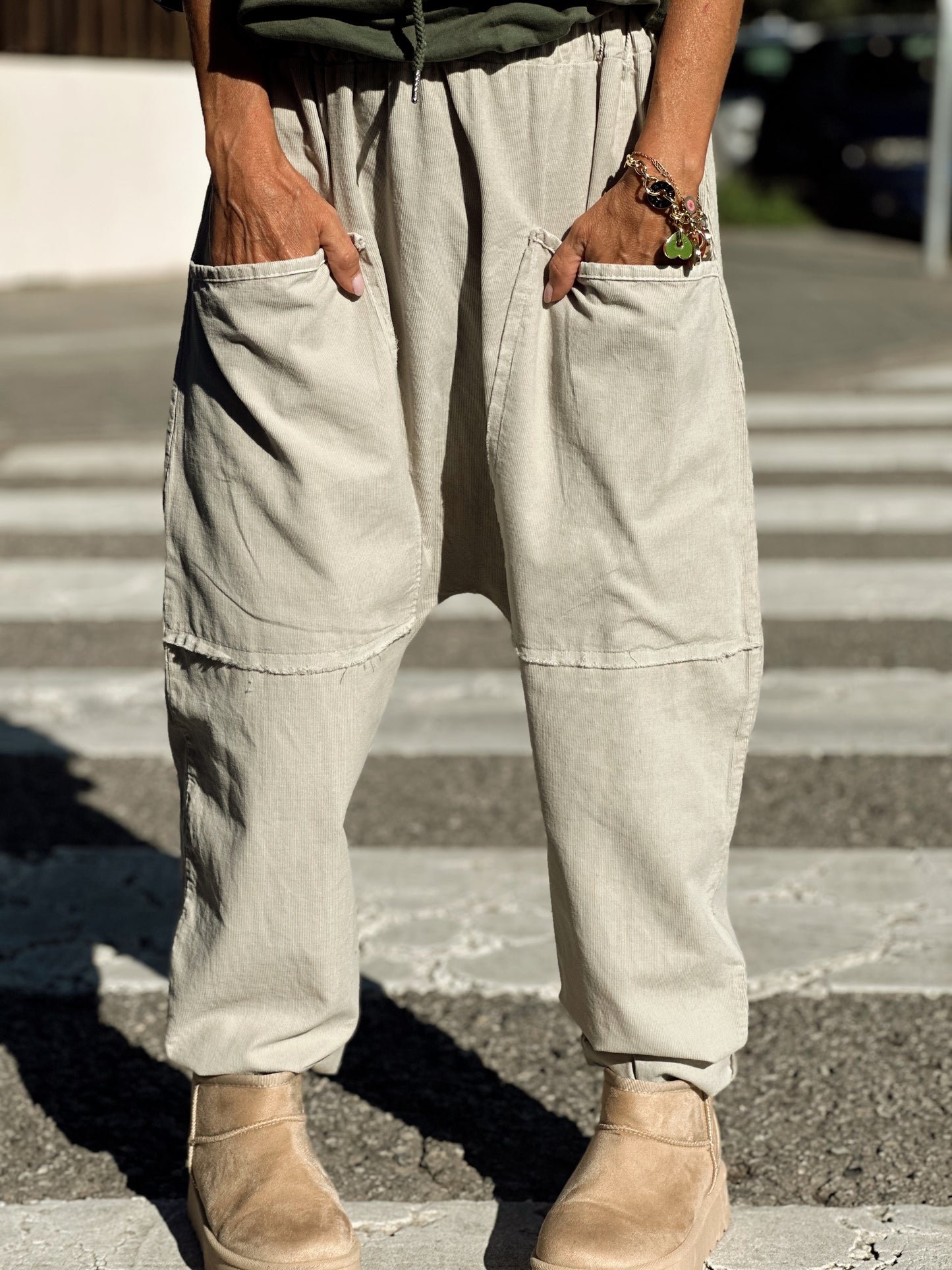 PANTALON OVERSIZE PANA JEROME BEIGE