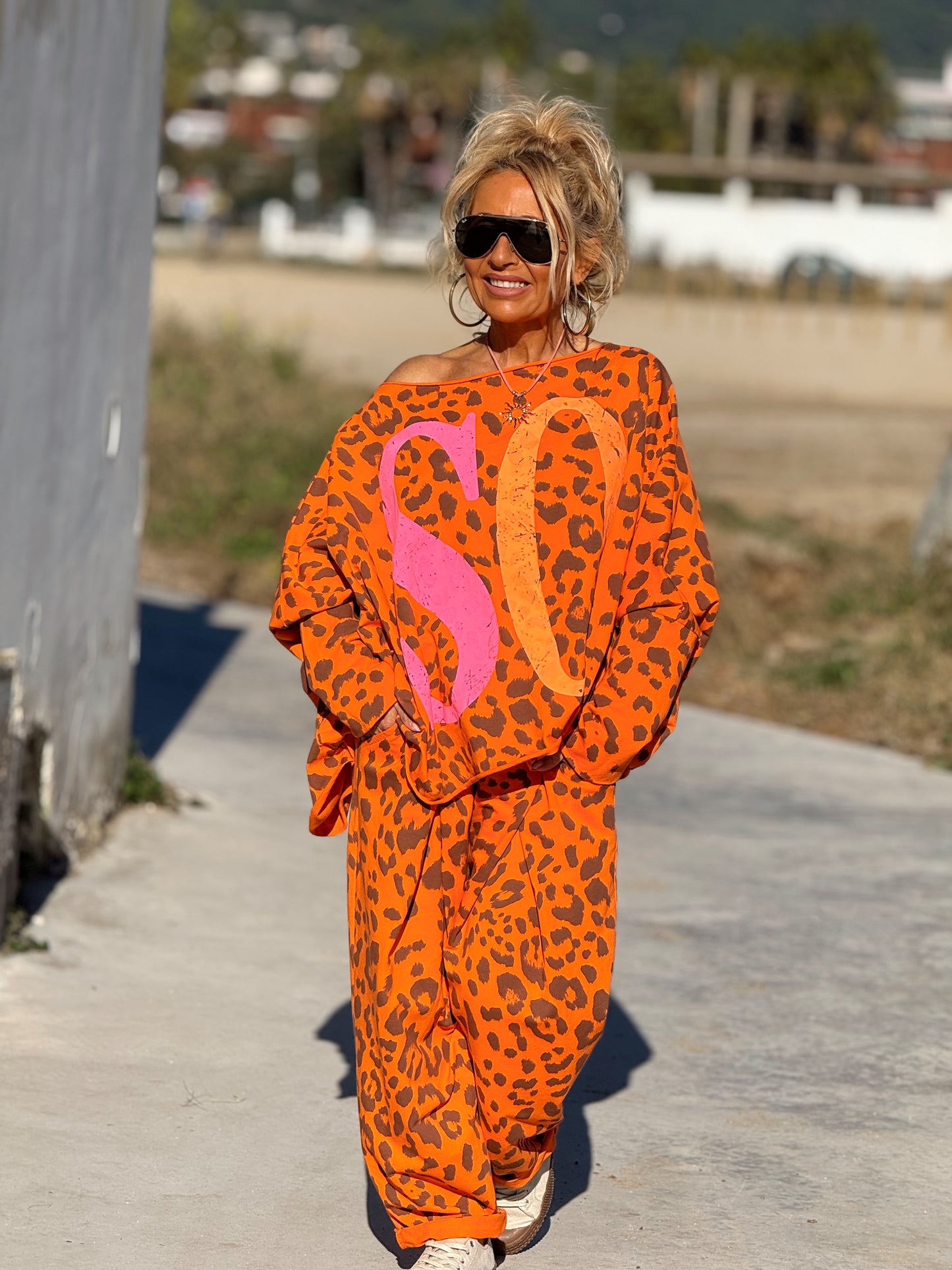 PANTALON BAGGY ANIMAL PRINT MULTICOLOR