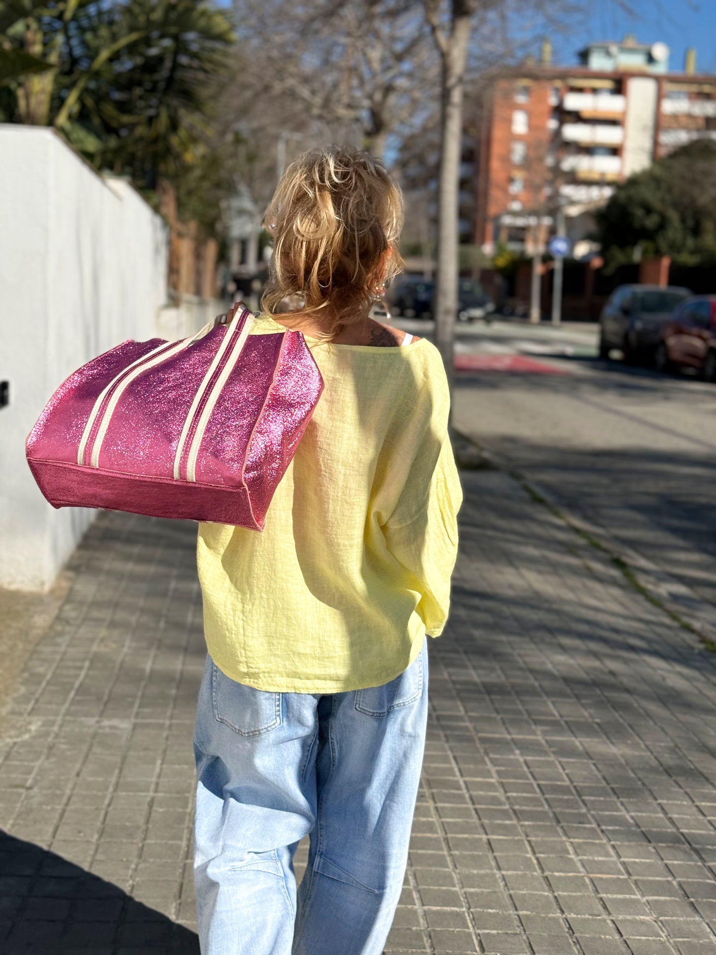 BLUSA DE LINO FABIO MULTICOLOR