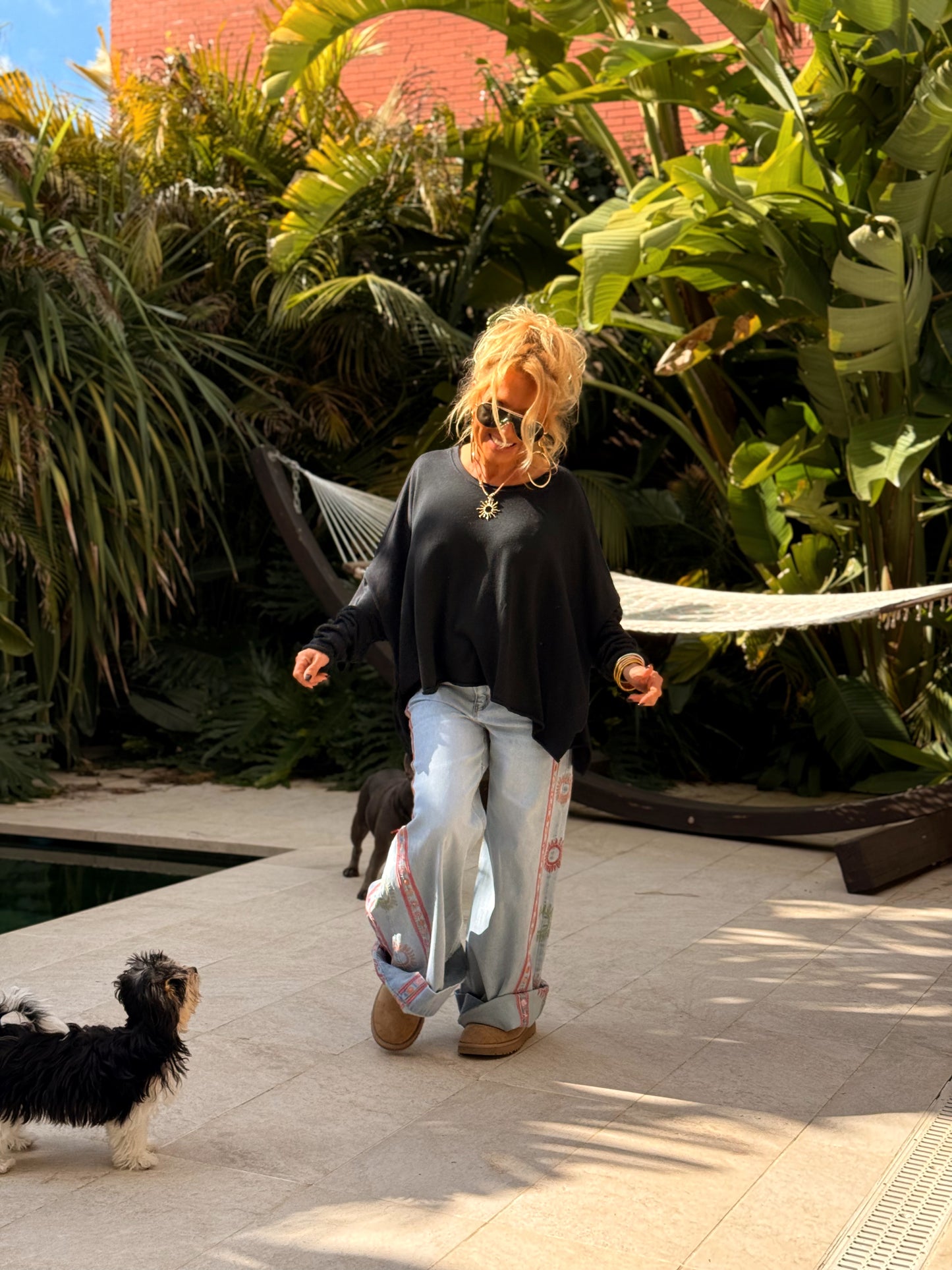 JEANS VAQUEROS HIPPIE TEJANO