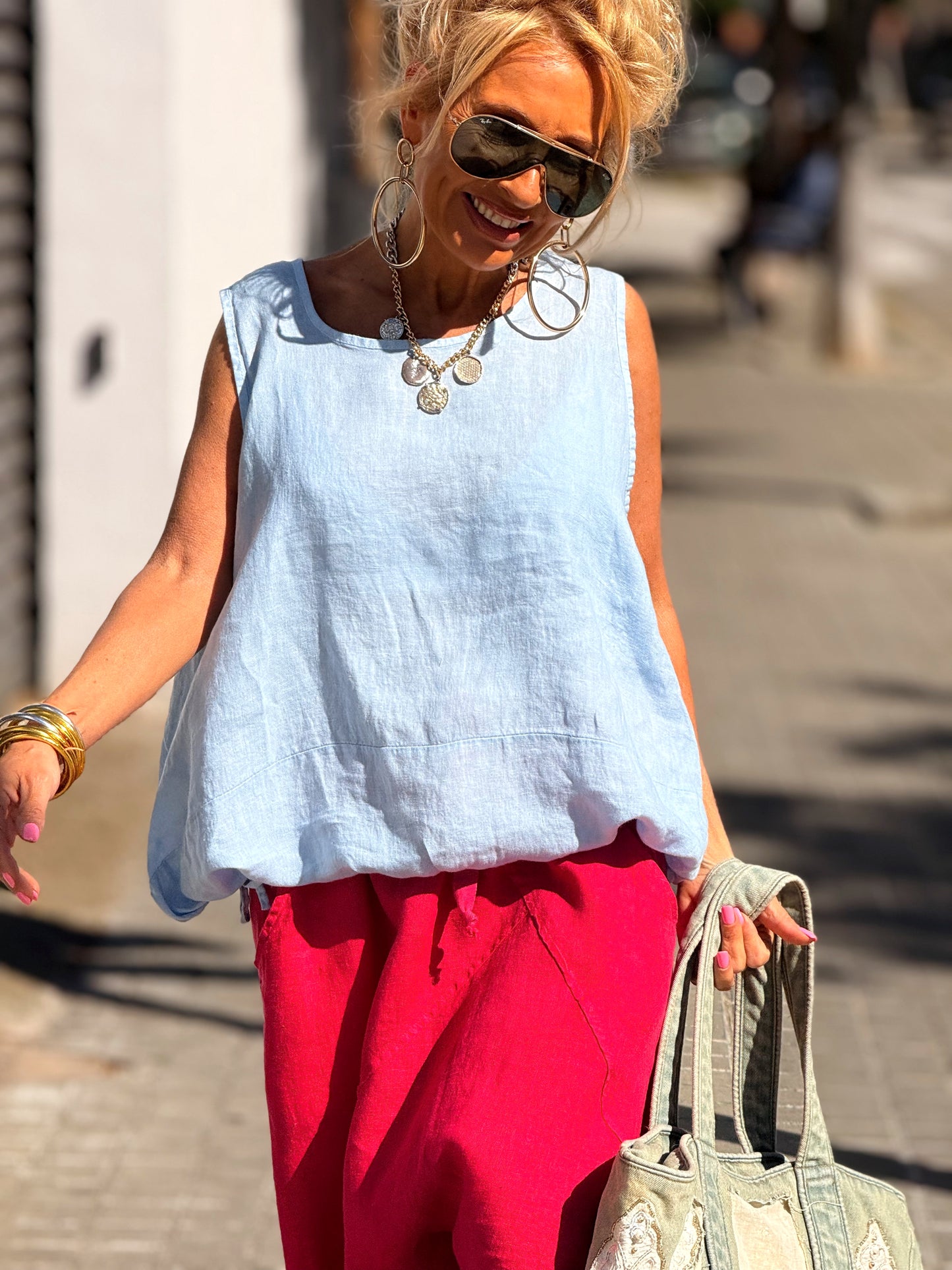 BLUSA LINO ARTHUR MULTICOLOR