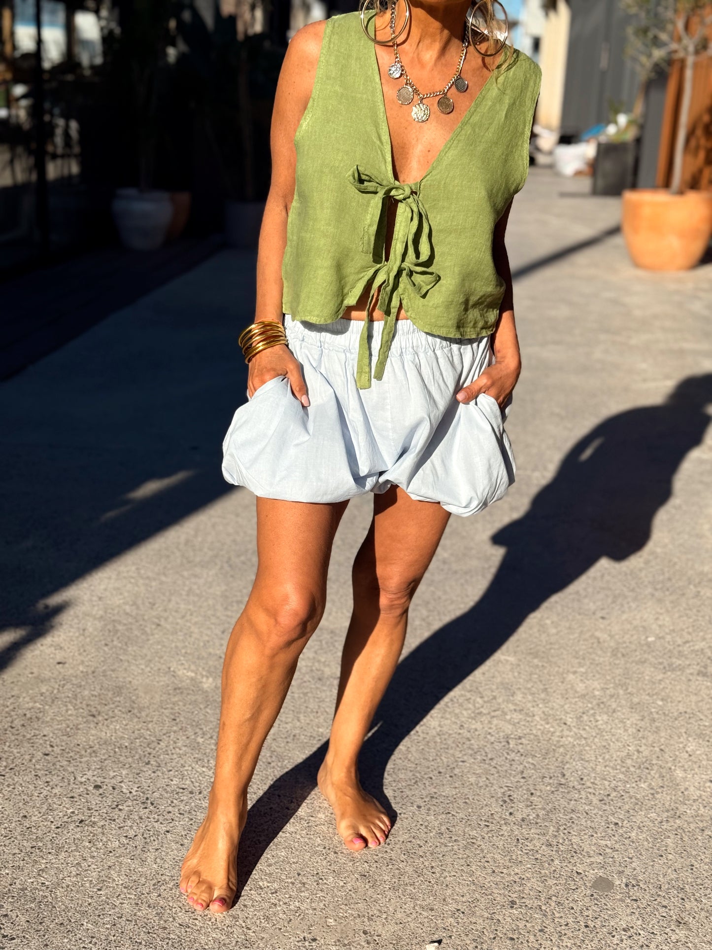 SHORT BOHO MULTICOLOR
