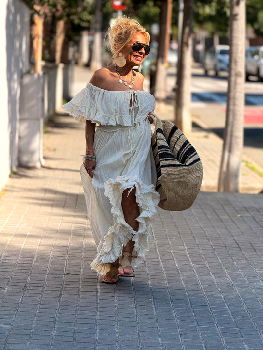 VESTIDO BOHO MULTICOLOR