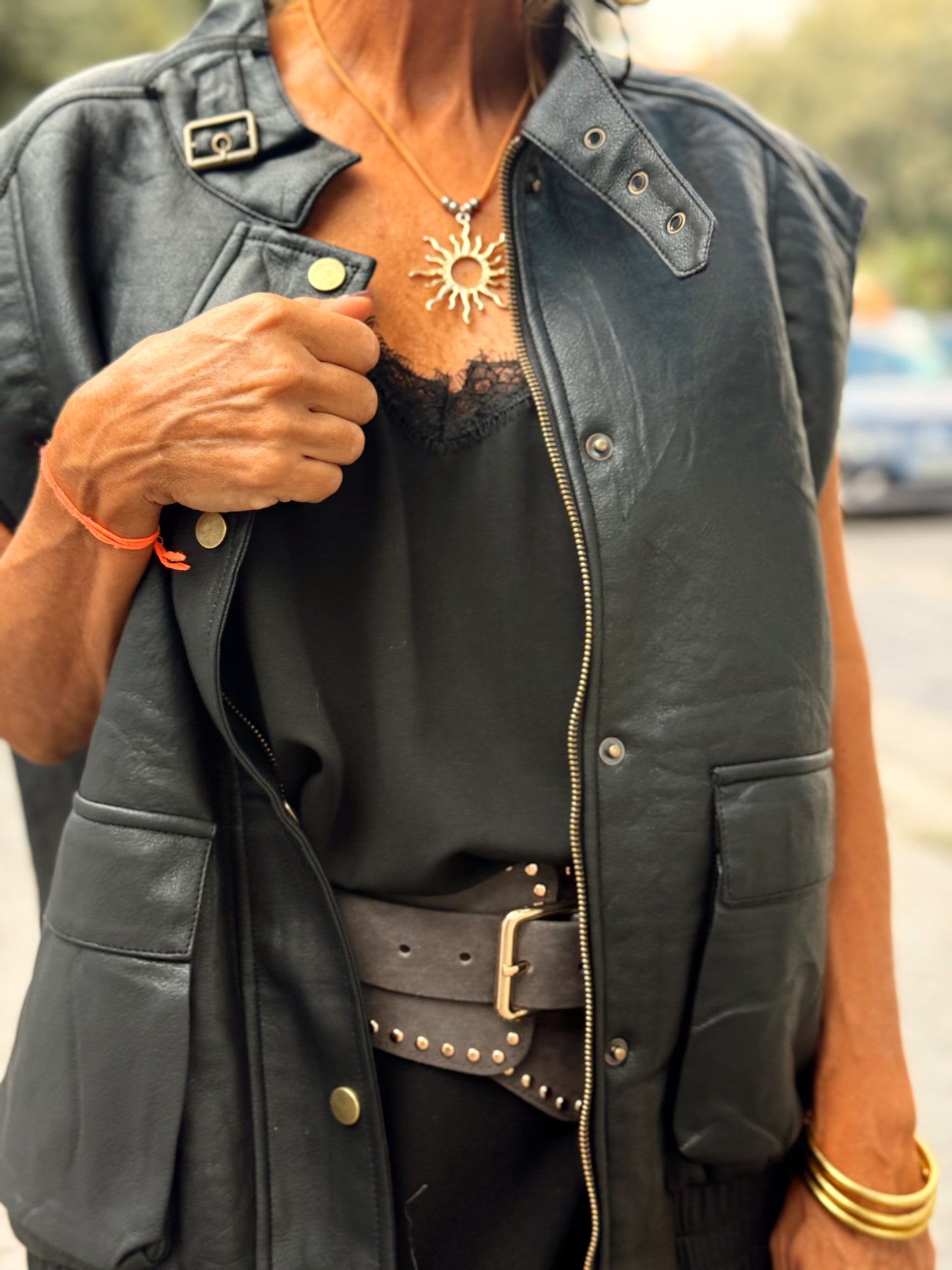 CHALECO POLIPIEL LEONARDO MULTICOLOR