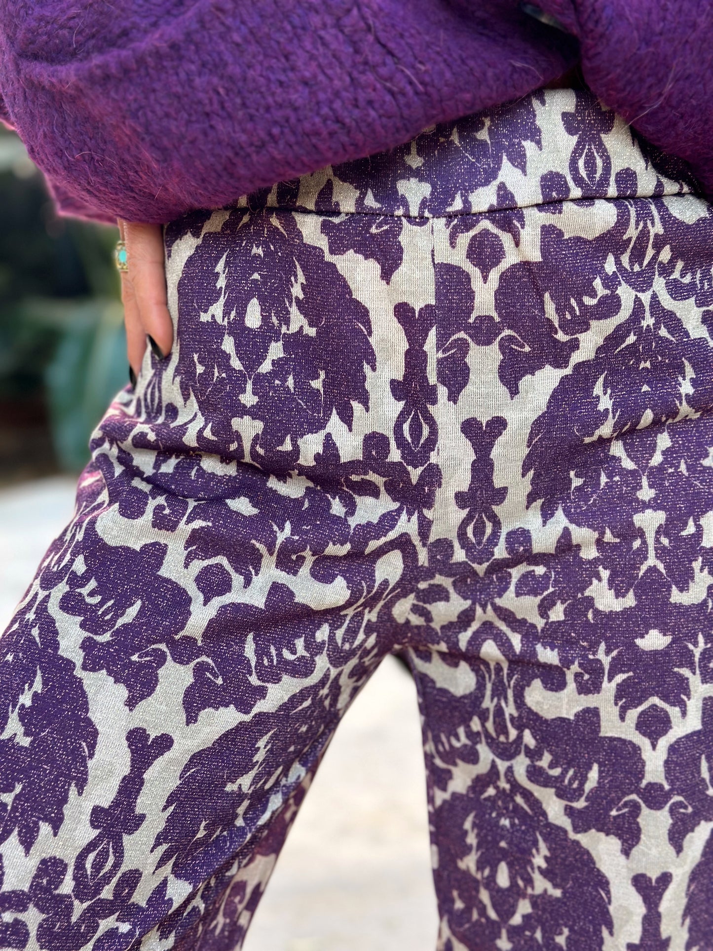 PANTALON ESTAMPADO BETTY LILAS