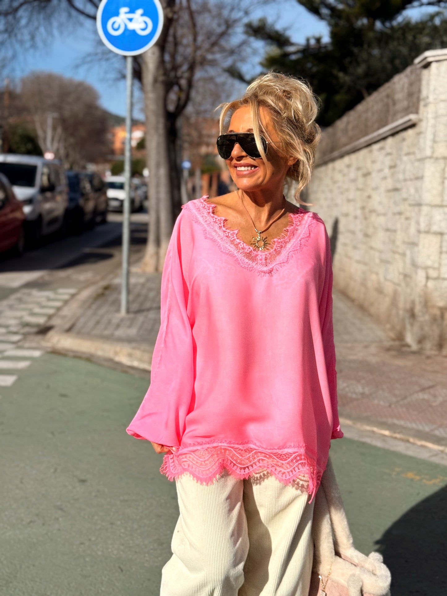 BLUSA OVERSIZE LENCERO PAULA MULTICOLOR