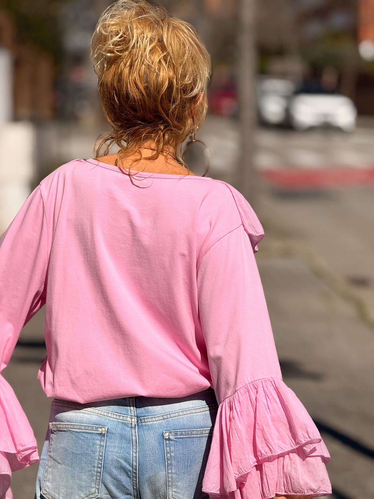 BLUSA VOLANTE MULTICOLOR