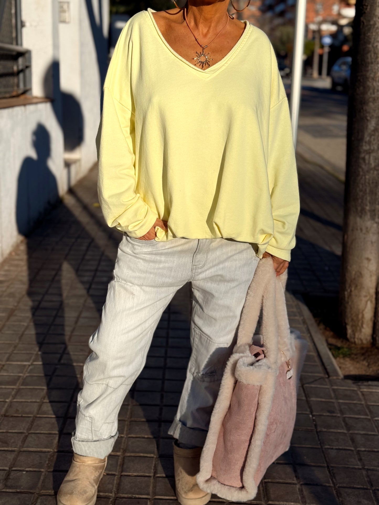 SUDADERA OVERSIZE FILOMENA MULTICOLOR