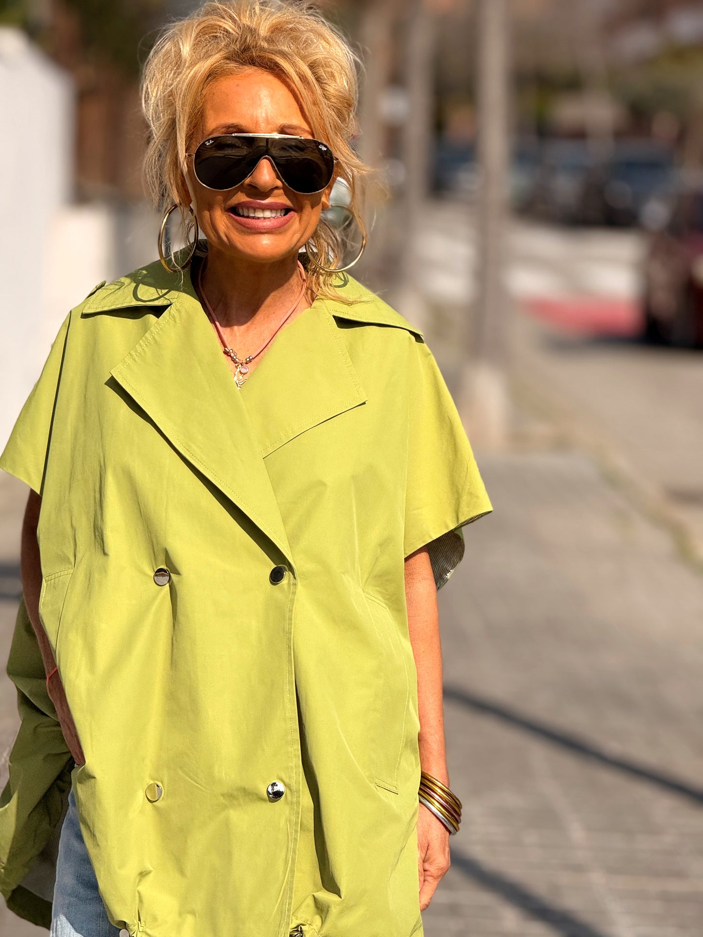 TRENCH OVERSIZE ELOWEN MULTICOLOR