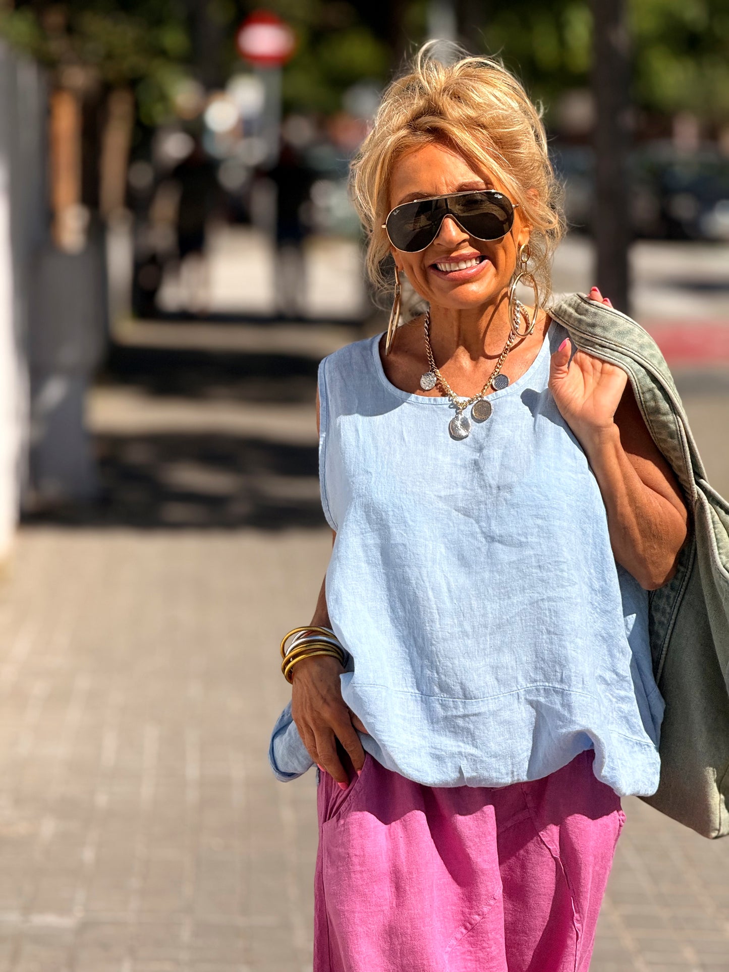 BLUSA LINO ARTHUR MULTICOLOR