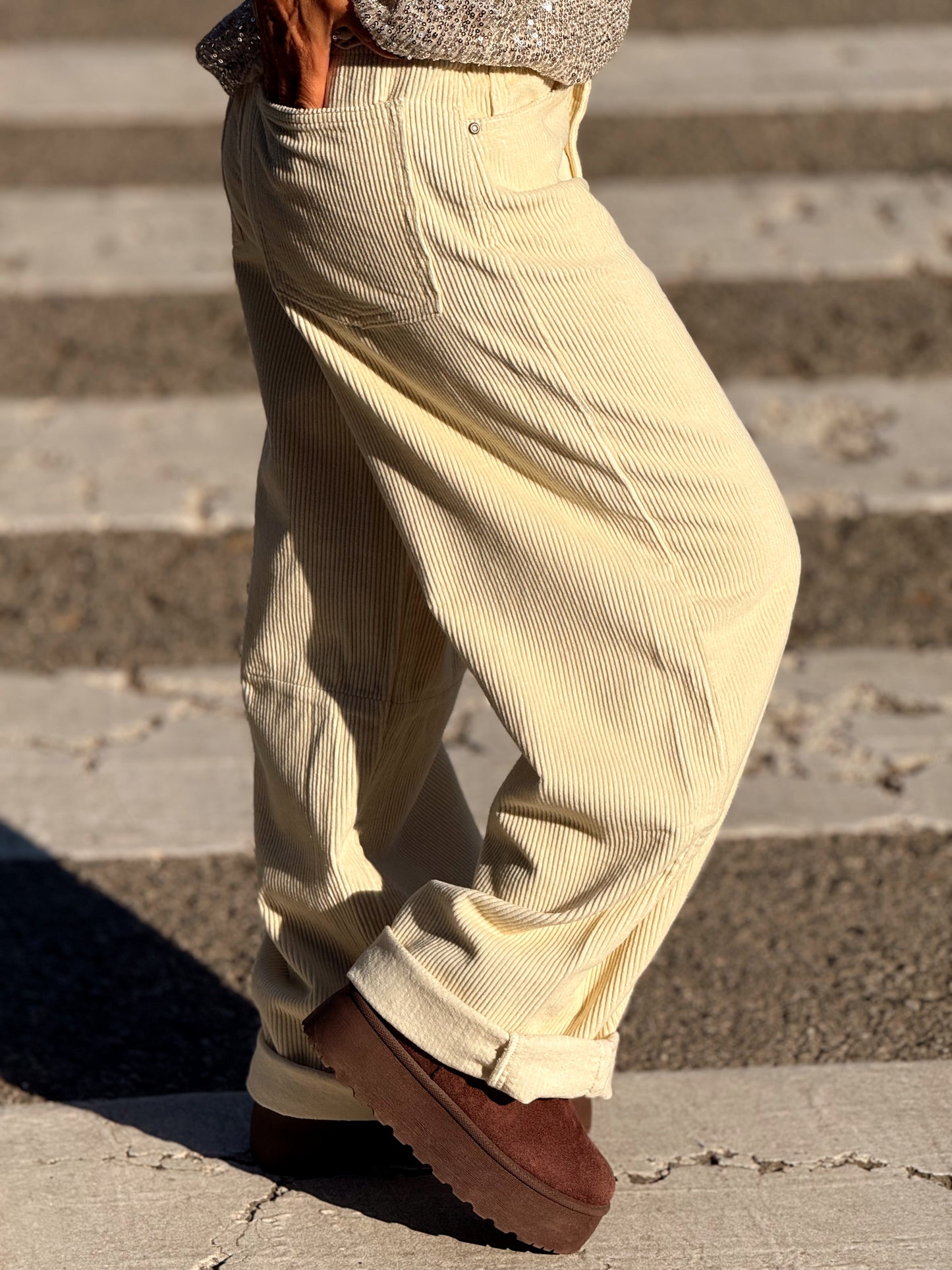 PANTALON DE PANA JOYCE MULTICOLOR