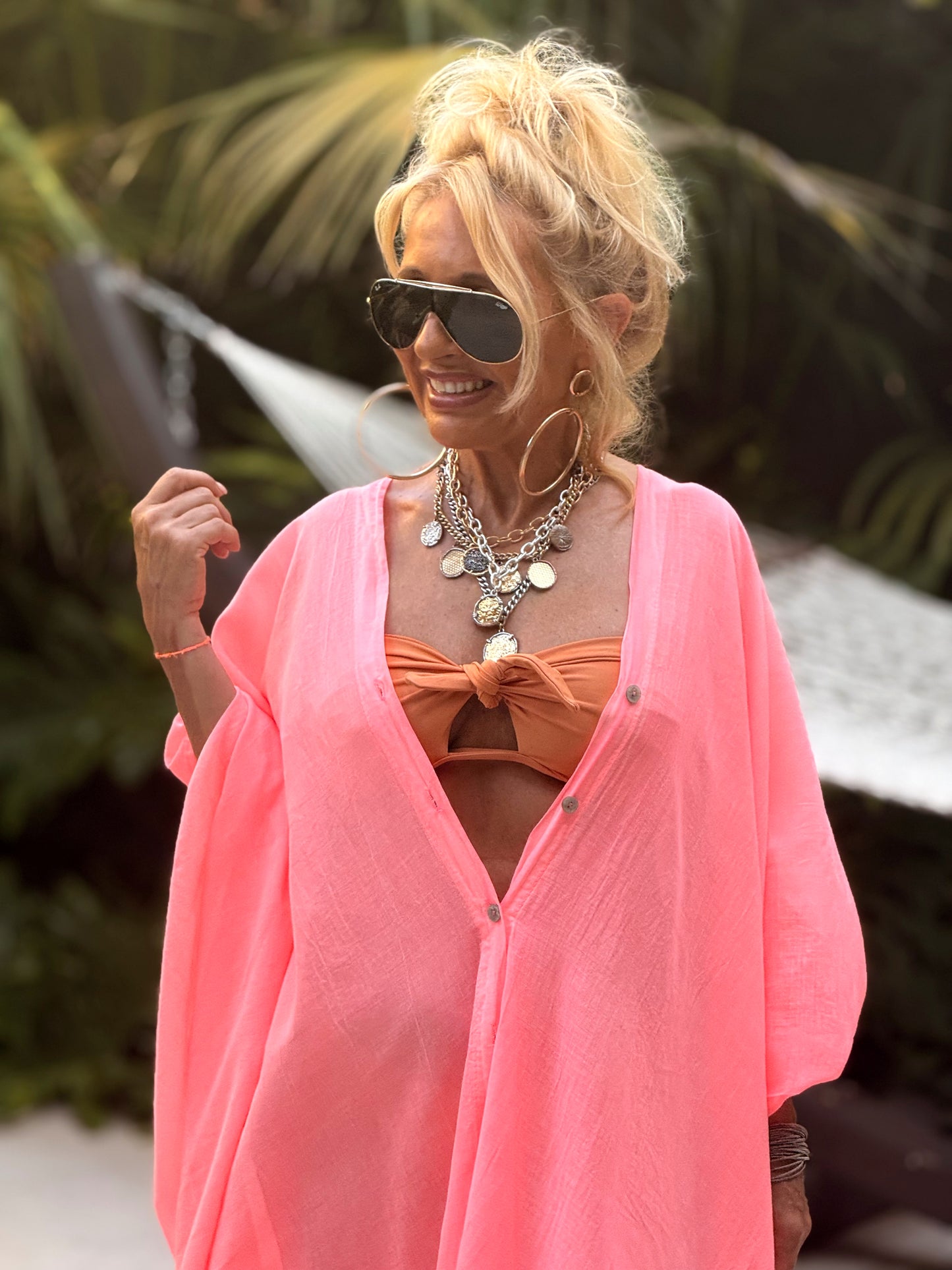 VESTIDO- TÚNICA SUPER OVERSIZE SANDRINE MULTICOLOR
