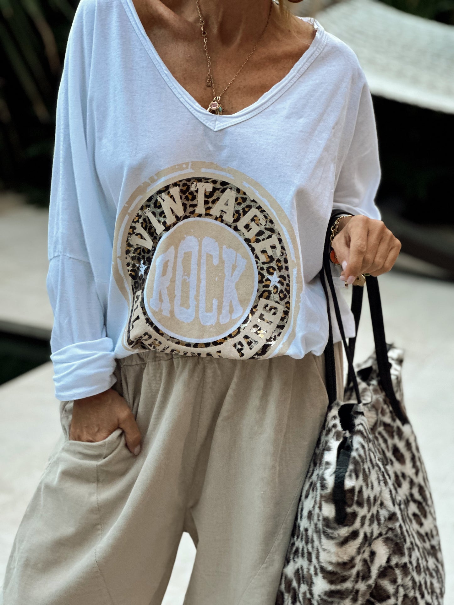 CAMISETA VINTAGE BLANCO