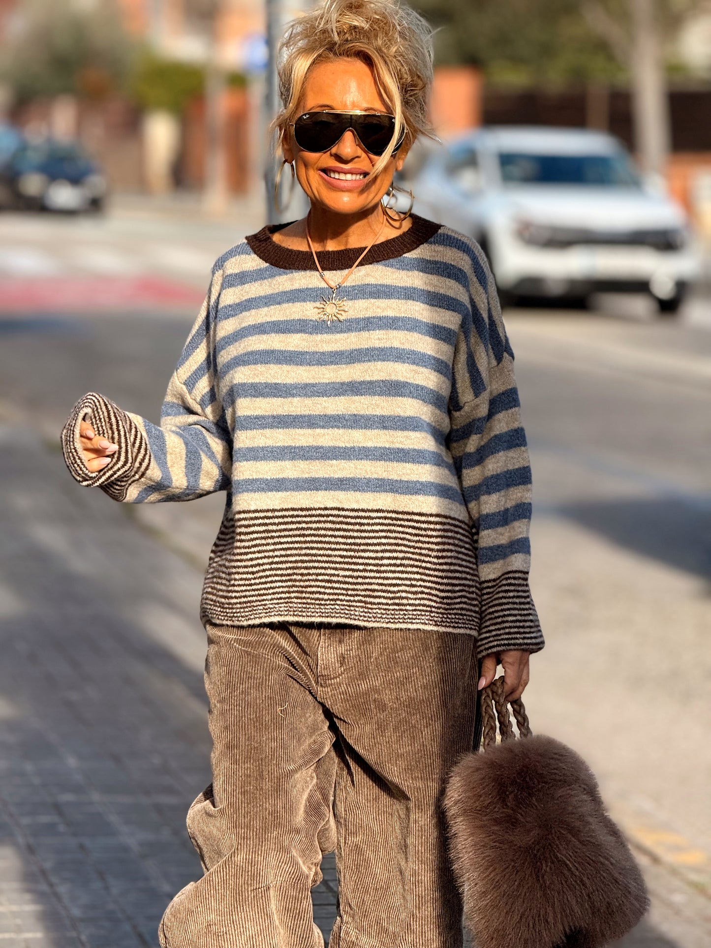 JERSEY DE PUNTO RAYAS LOLA MULTICOLOR