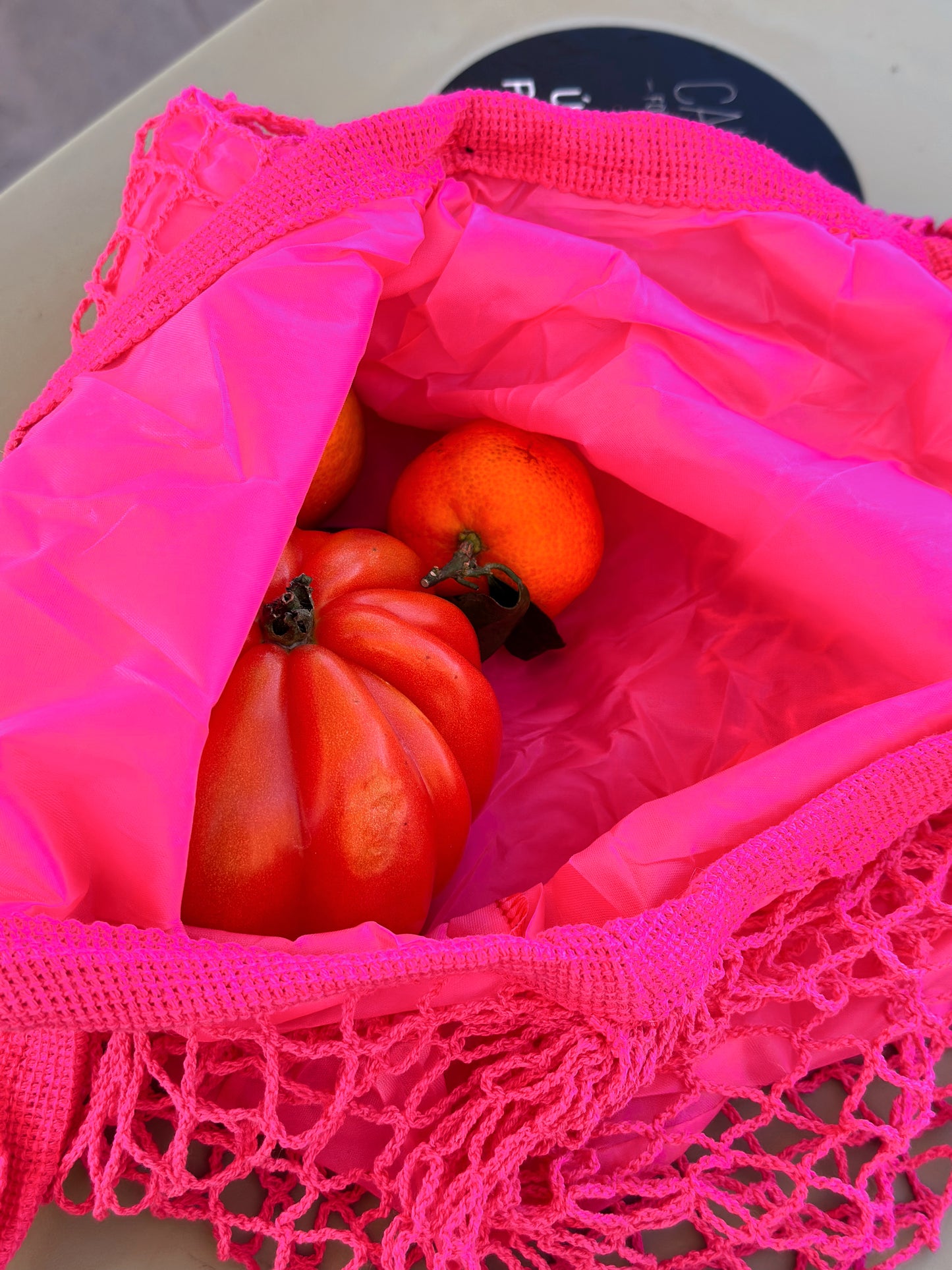 BOLSO RED FORRADA DE COMPRAS FUCSIA