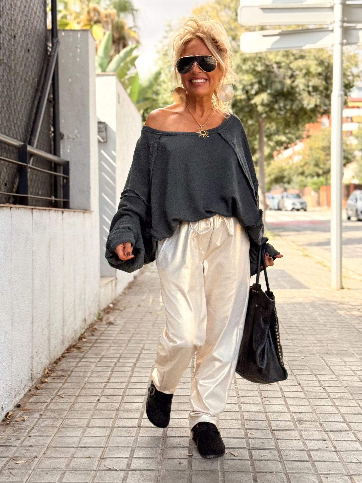 PANTALON BRILLANTE MULTICOLOR