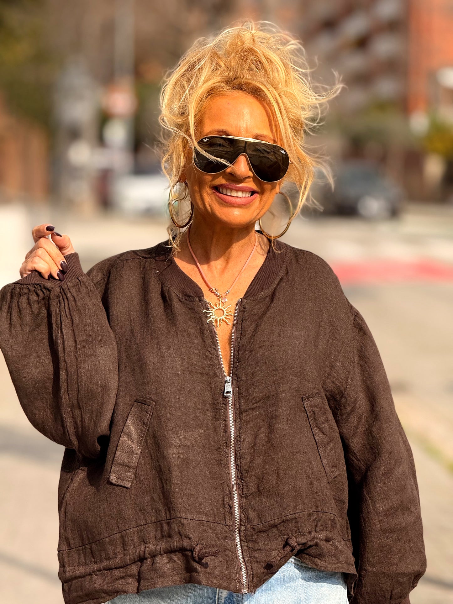 BOMBER LINO CAMILLE MULTICOLOR