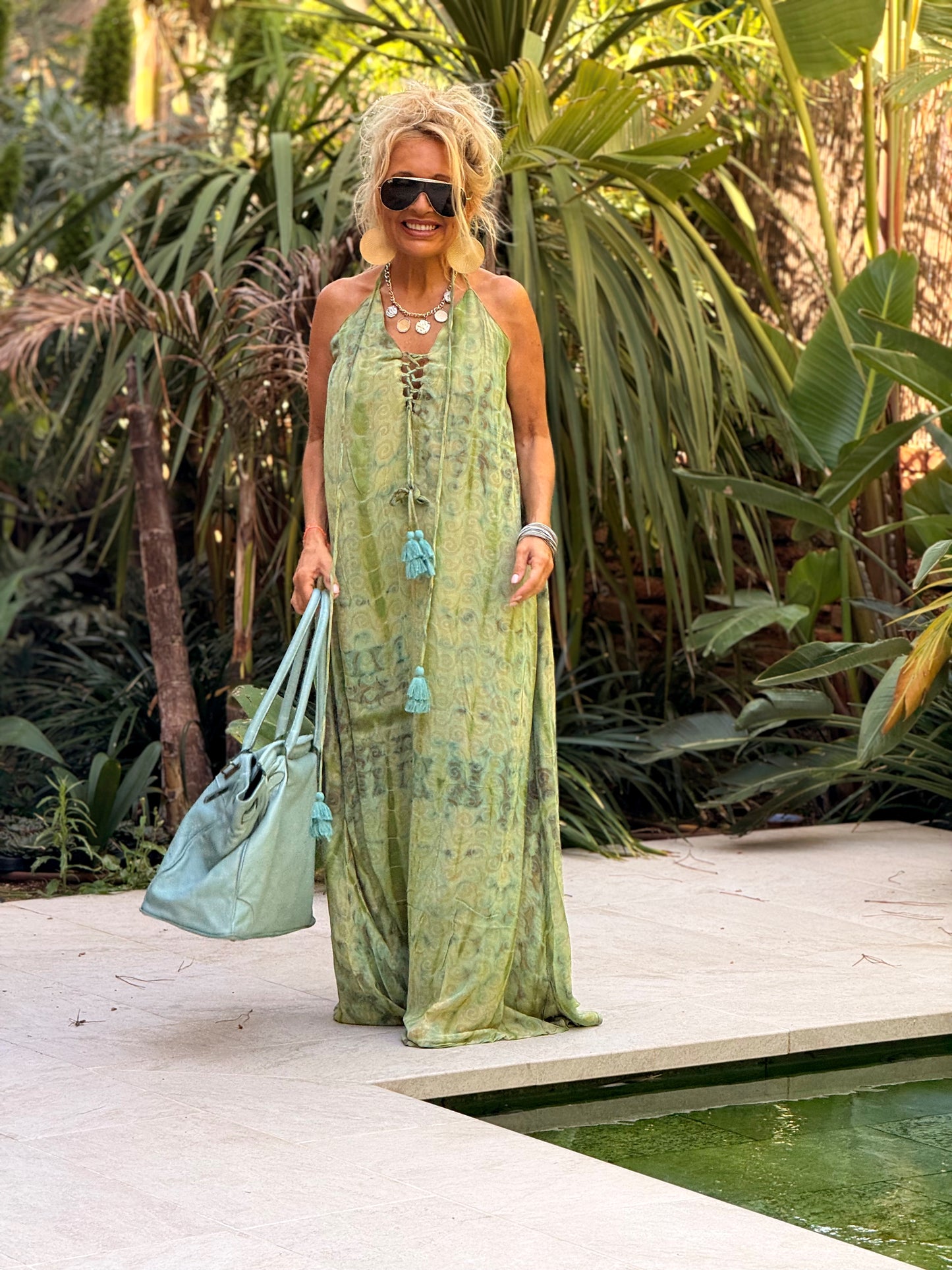 VESTIDO CREPE SEDA INDY MULTICOLOR