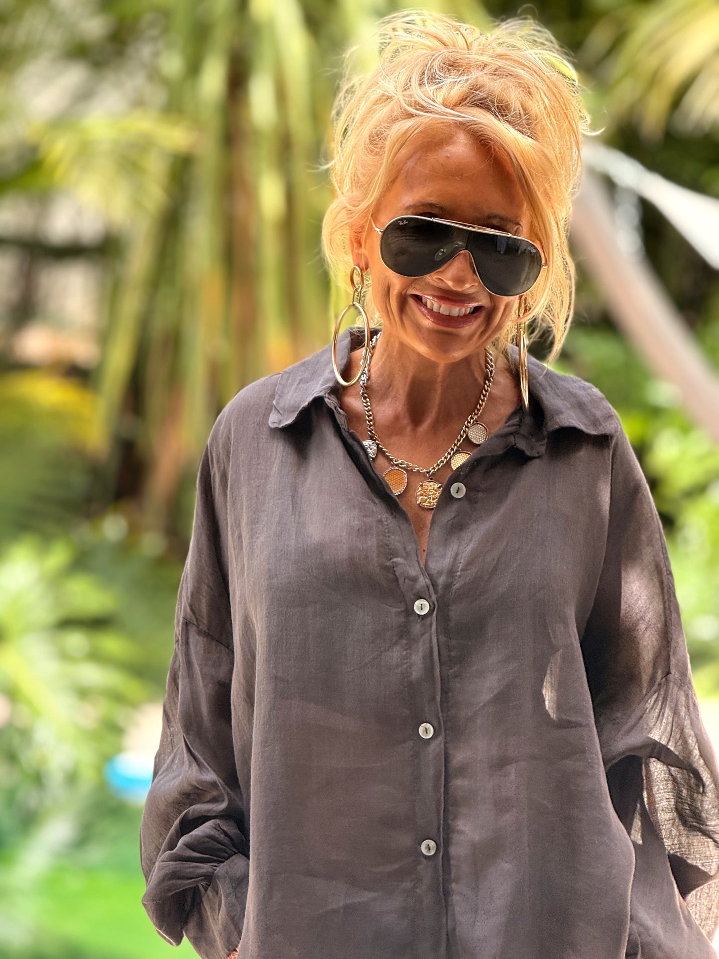 CAMISA OVERSIZE VALERIA MULTICOLOR