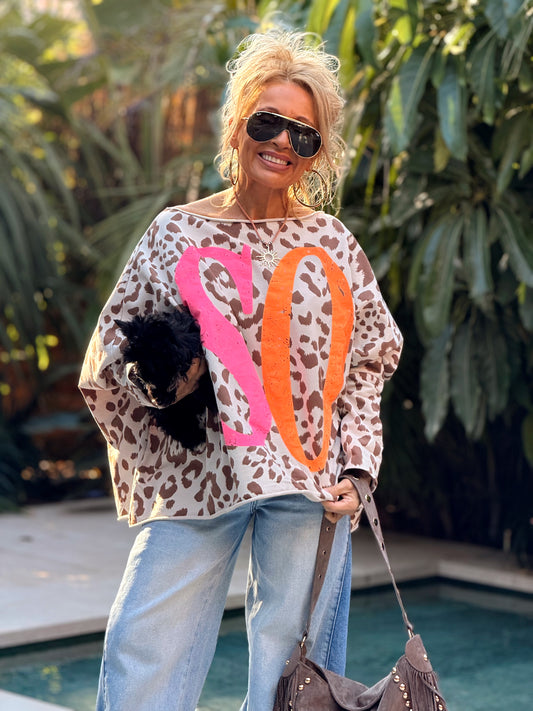 CAMISETA OVERSIZE ANIMAL PRINT