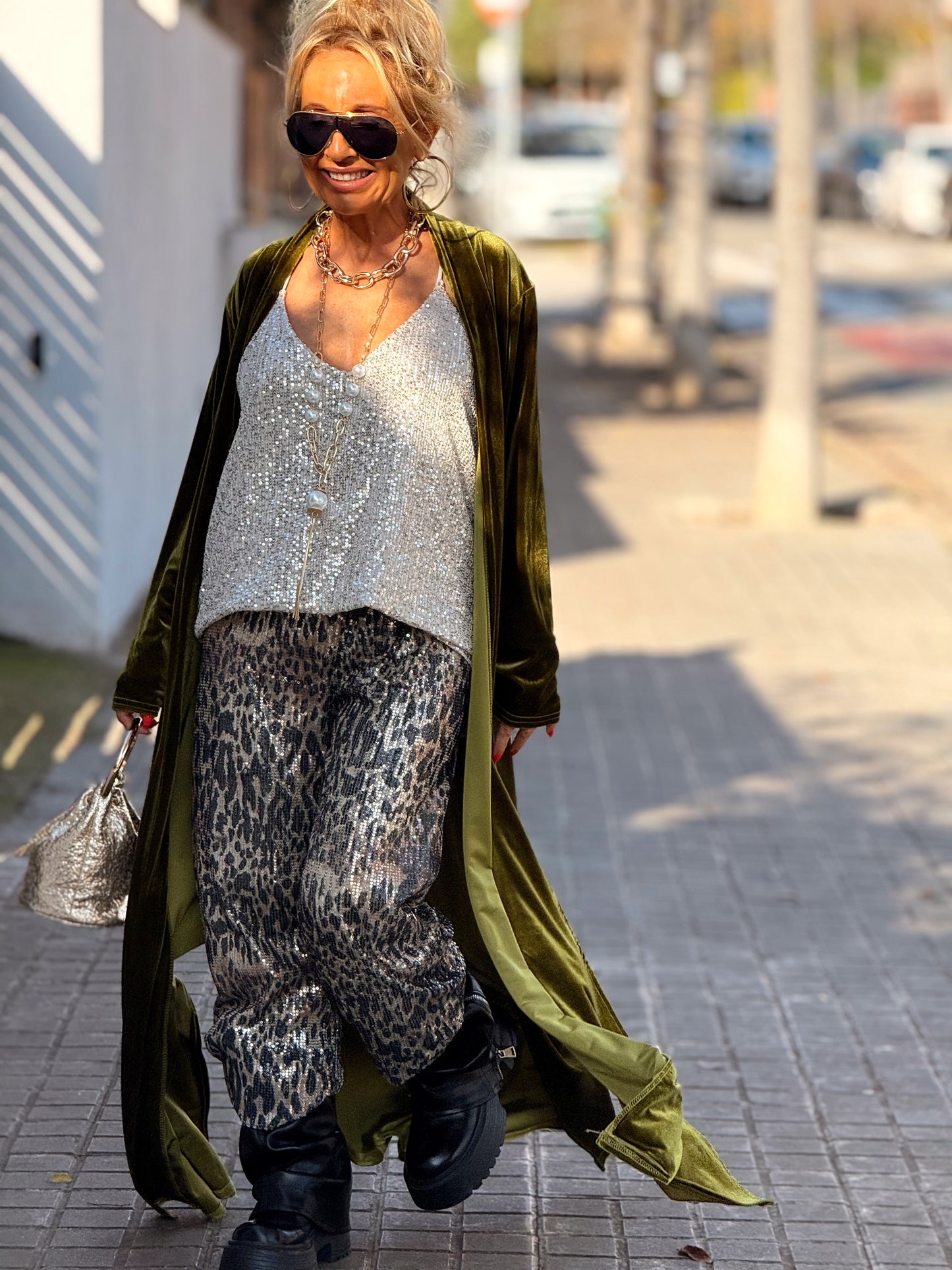 PANTALÓN LENTEJUELAS ANIMAL PRINT