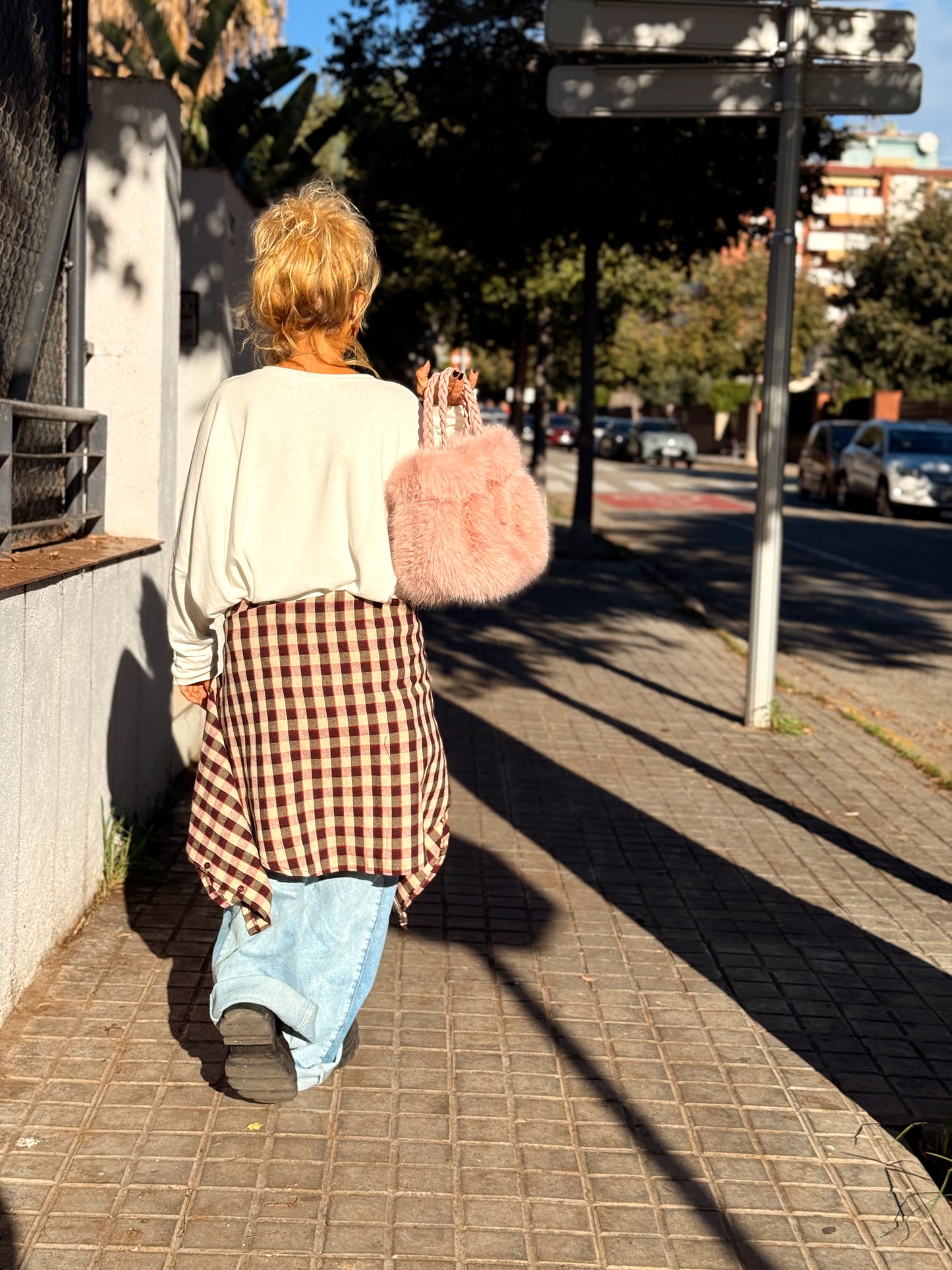 CAMISA CUADROS GRANATE