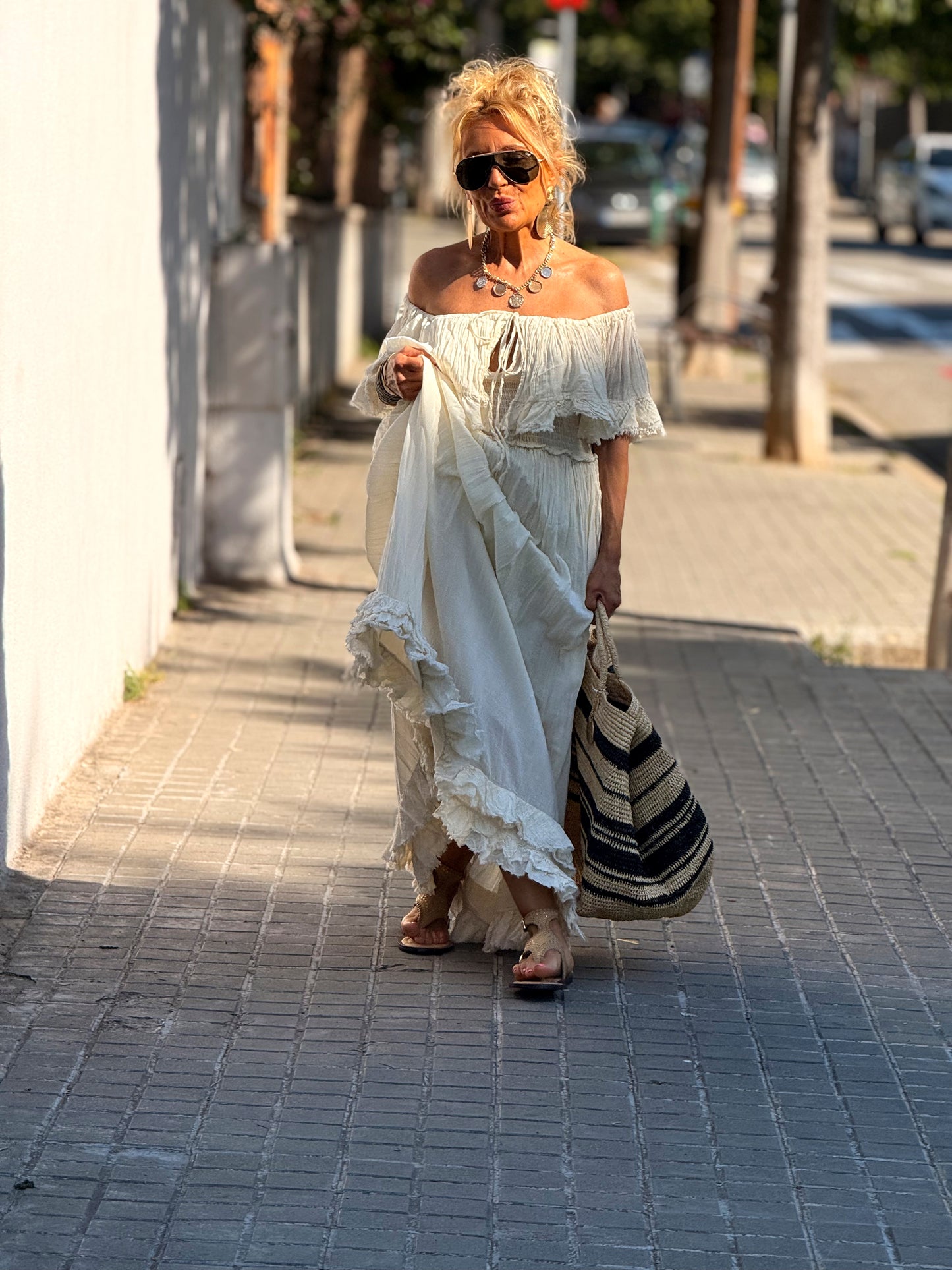 VESTIDO BOHO MULTICOLOR