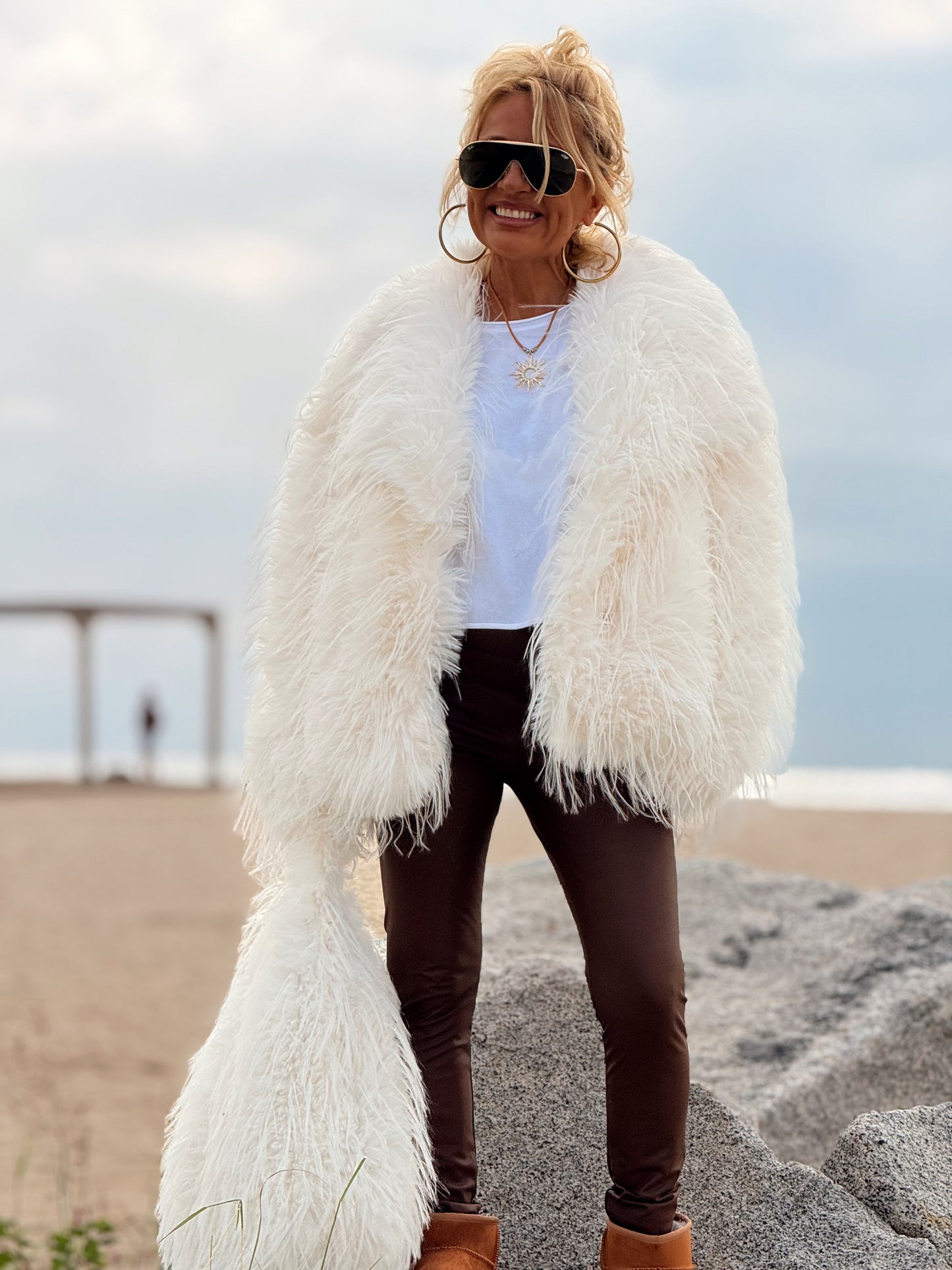 CHAQUETA DE PELO SINTÉTICO LUCAS MULTICOLOR