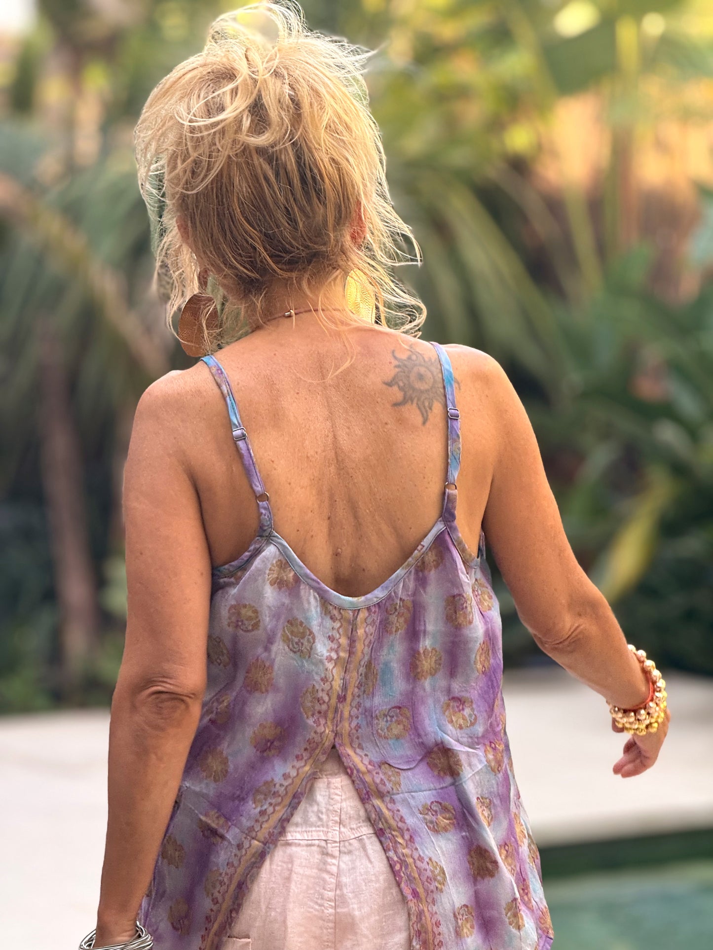 TOP TIRANTES CREPE SEDA INDY MULTICOLOR