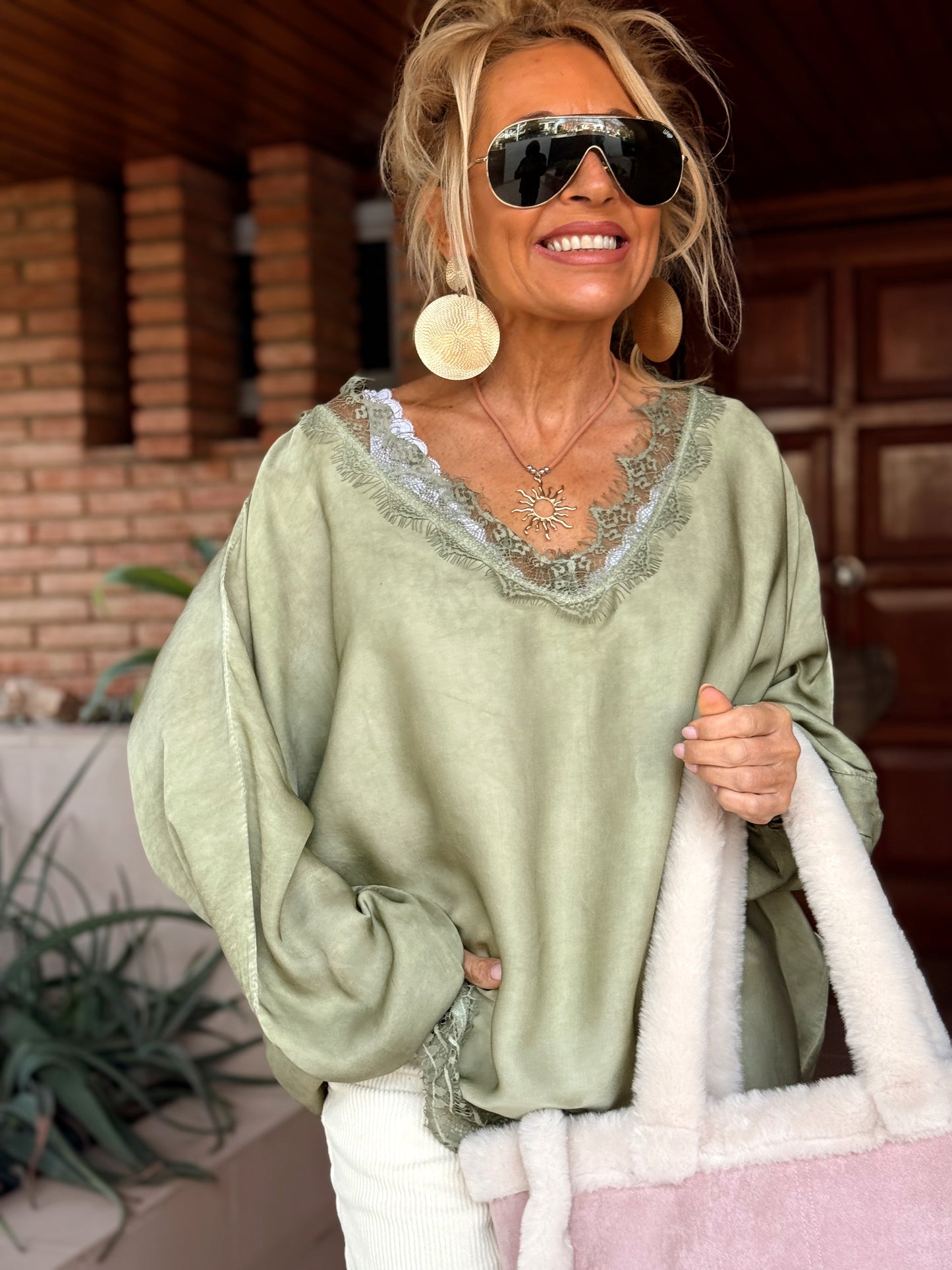 BLUSA OVERSIZE LENCERO PAULA MULTICOLOR