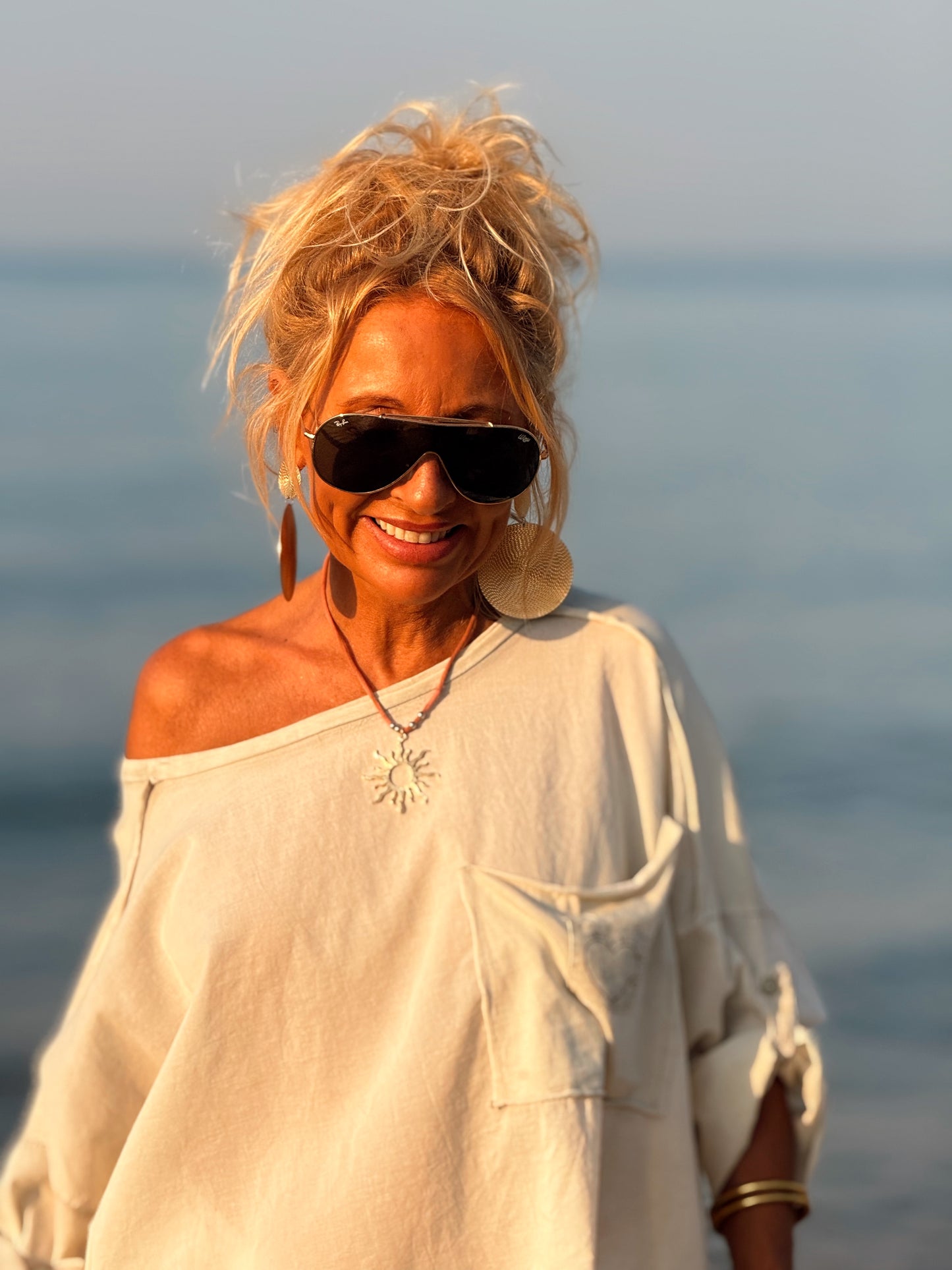 CAMISETA OVERSIZE L’AMORE E BELLA MULTICOLOR